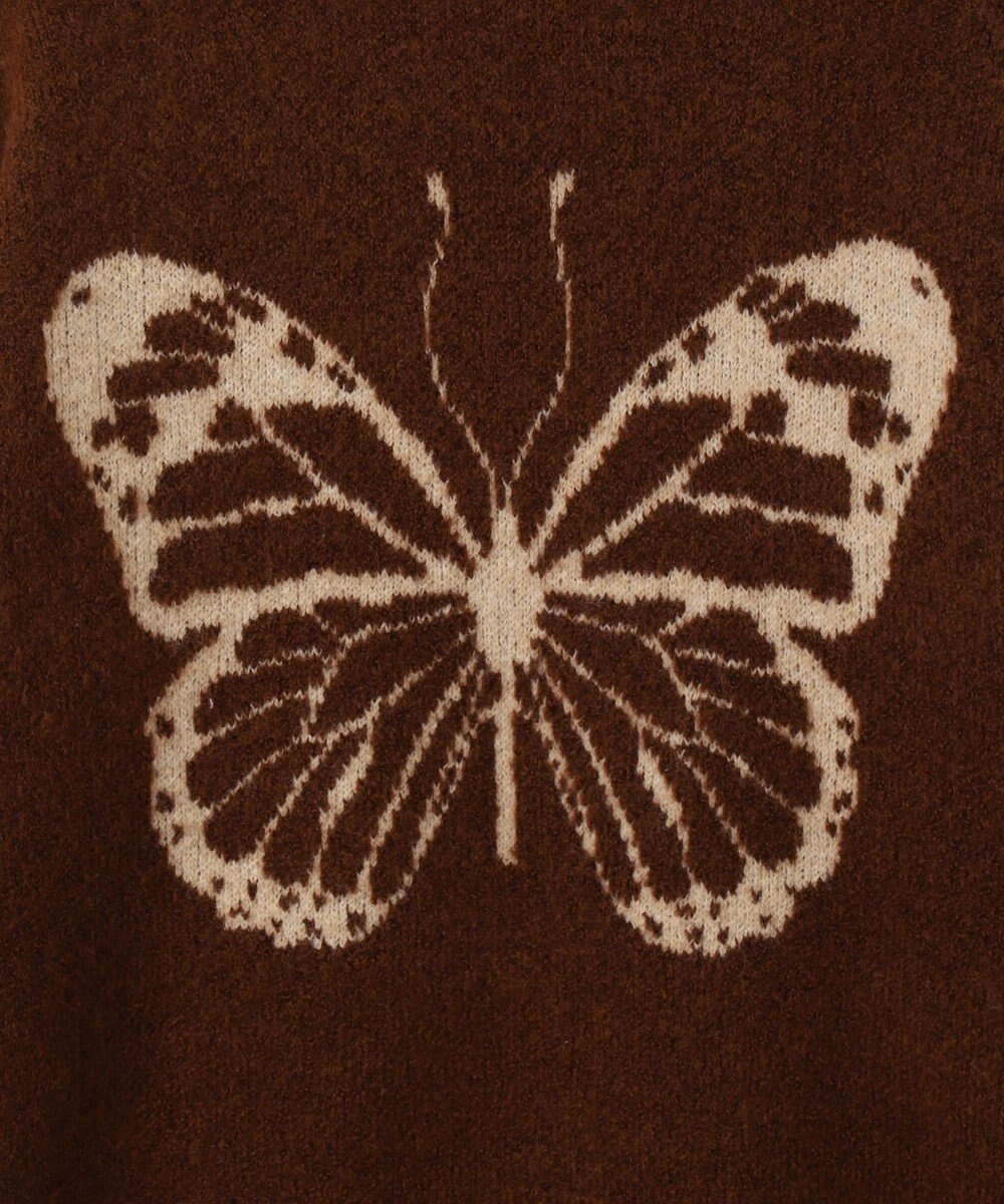 WEGO モチーフグラフィックフラッフィーニットプルオーバー 