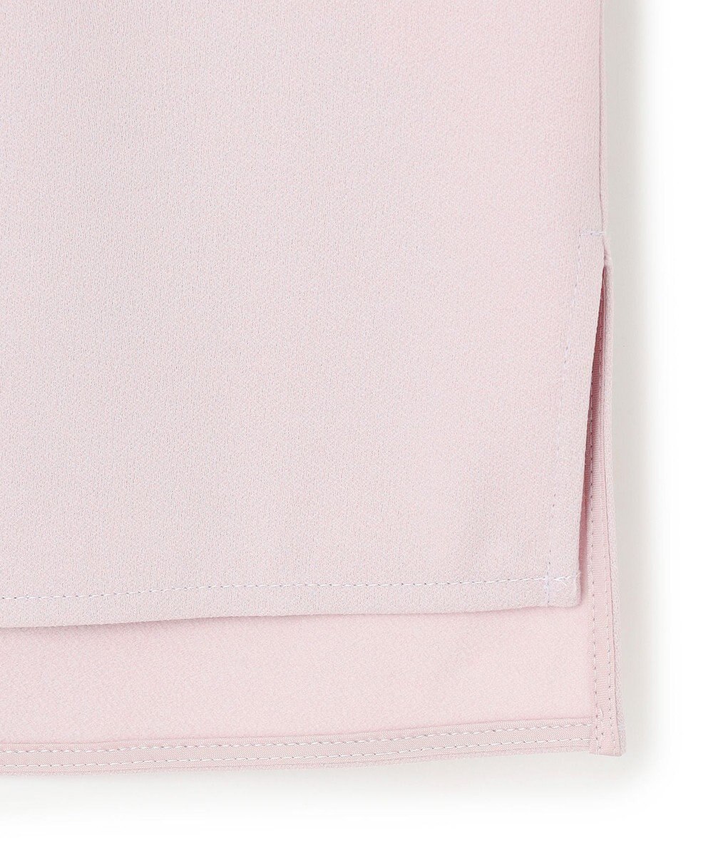 ICB 【洗える】ウォームサテン クロップドシャツ 