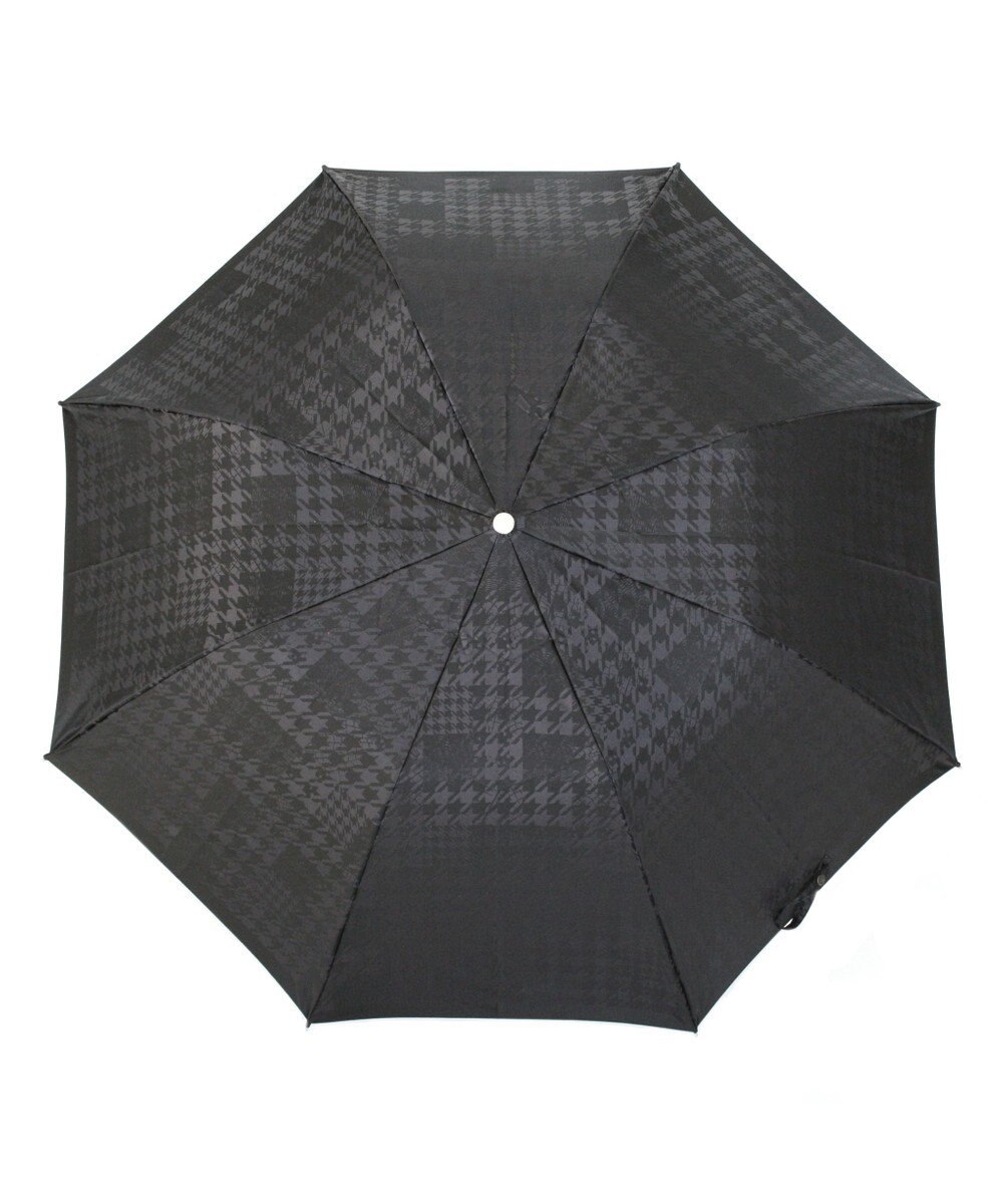 槇田商店 monotone 千鳥チェック ブラック 折りたたみ傘 