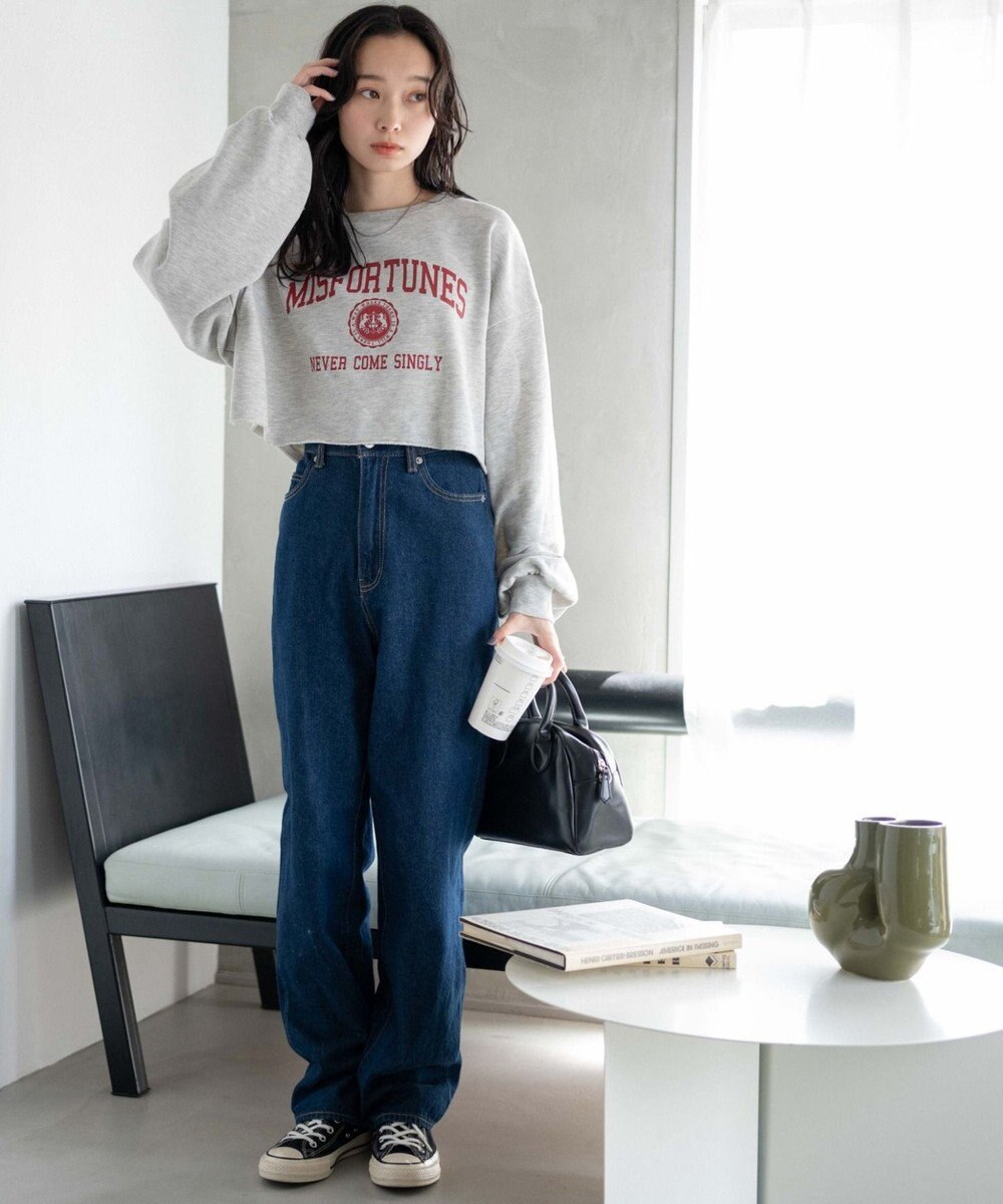 WEGO ヴィンテージライクショートスウェット 