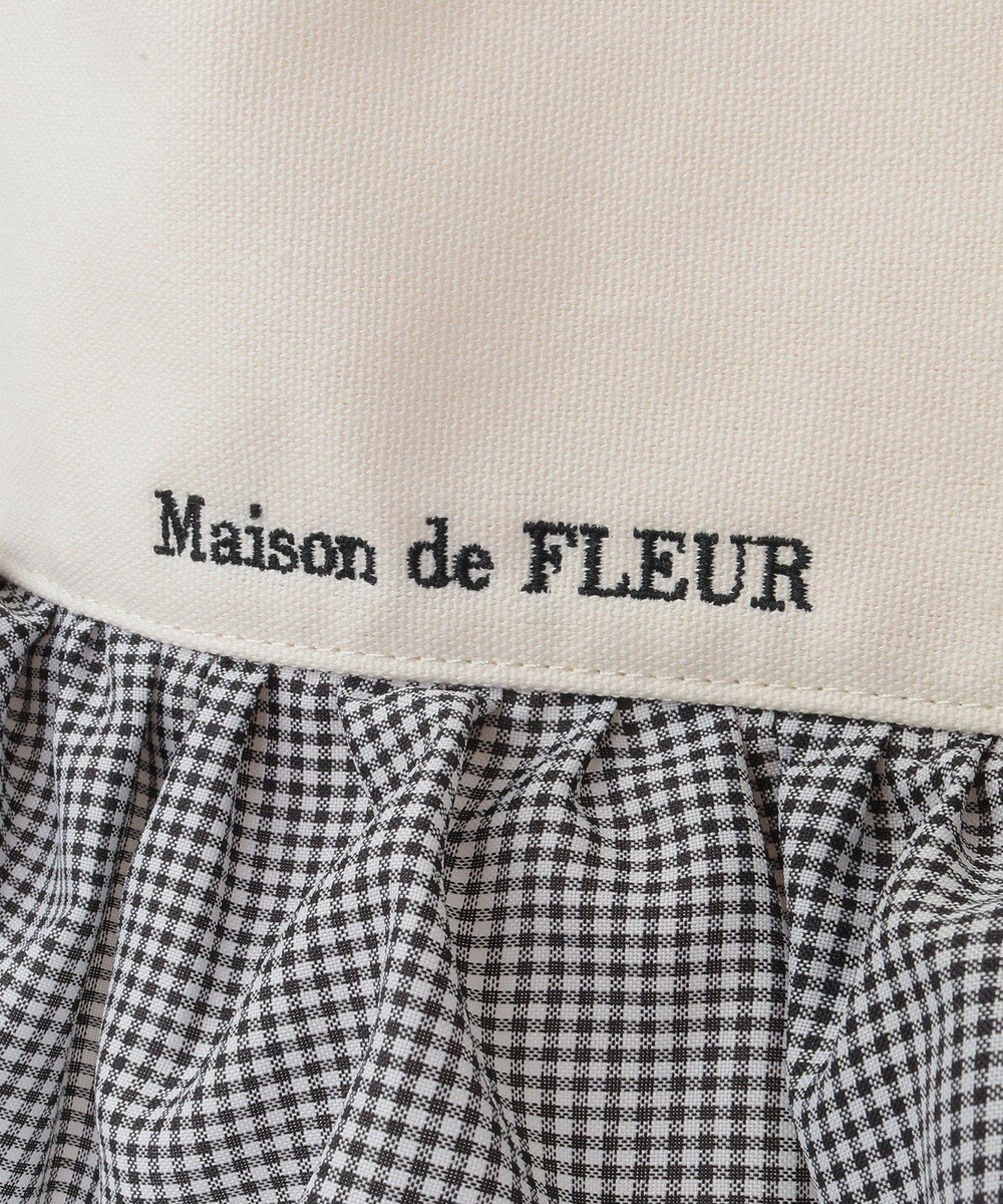 Maison de FLEUR フロントフリルトートバッグ 