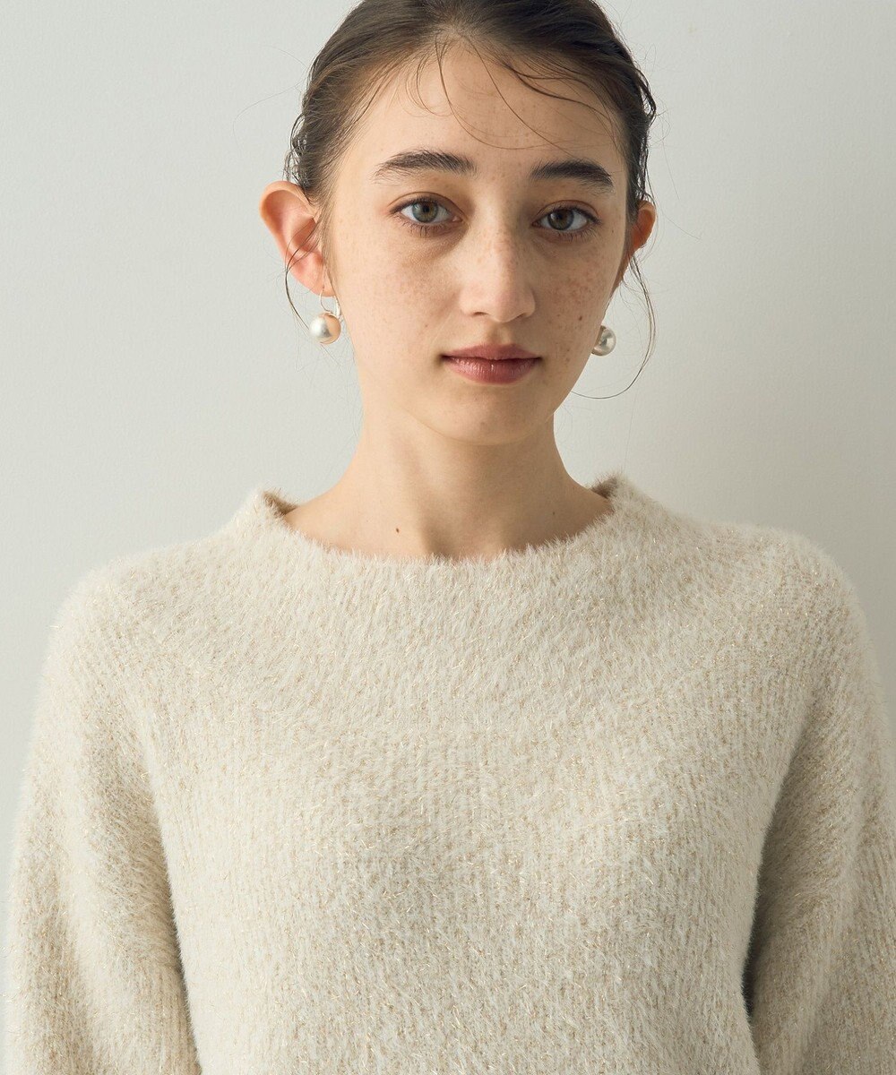 YECCA VECCA 2wayラメフェザーニット 