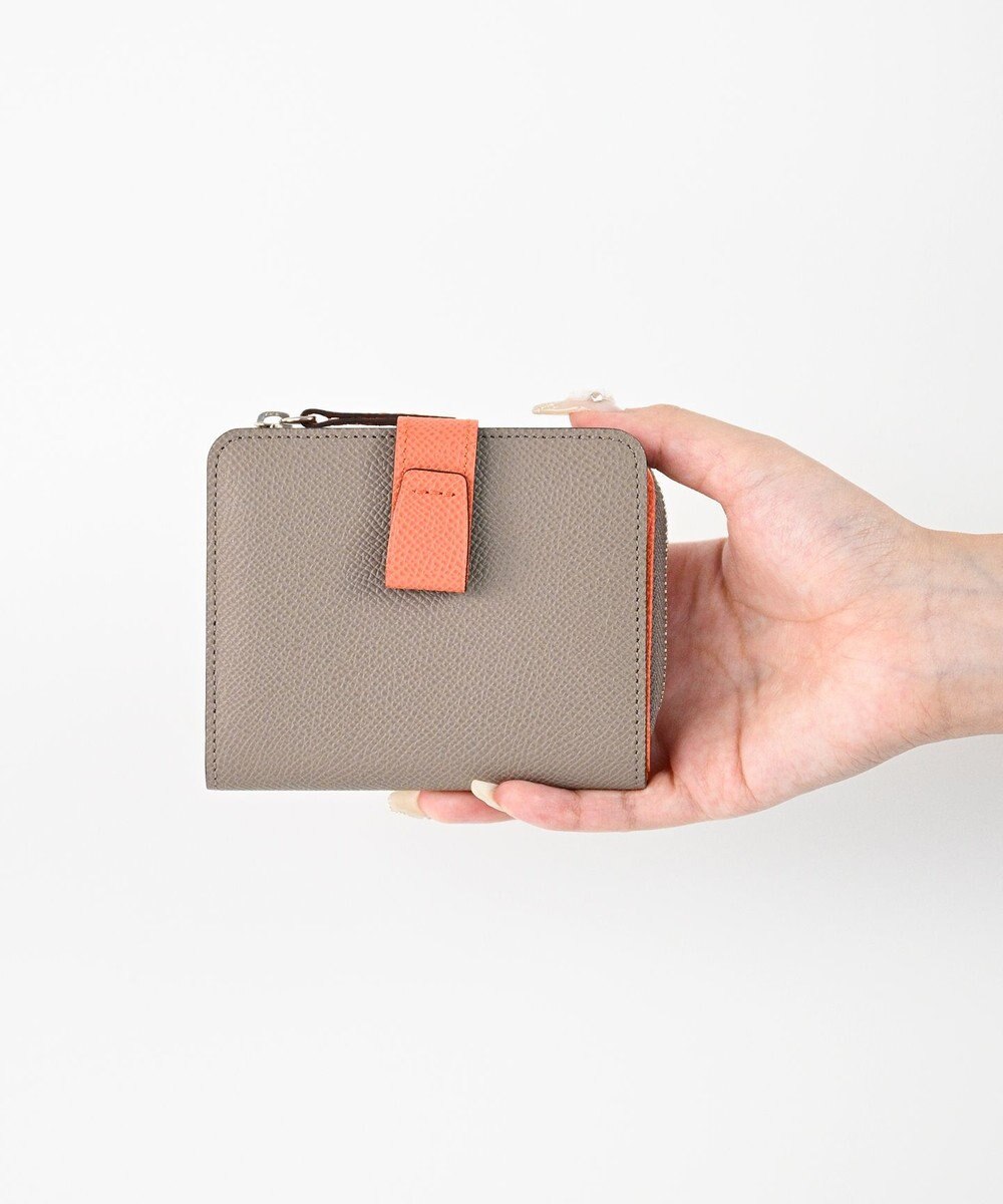 Atelier nuu 日本製 noble L字ファスナー二つ折りウォレット 