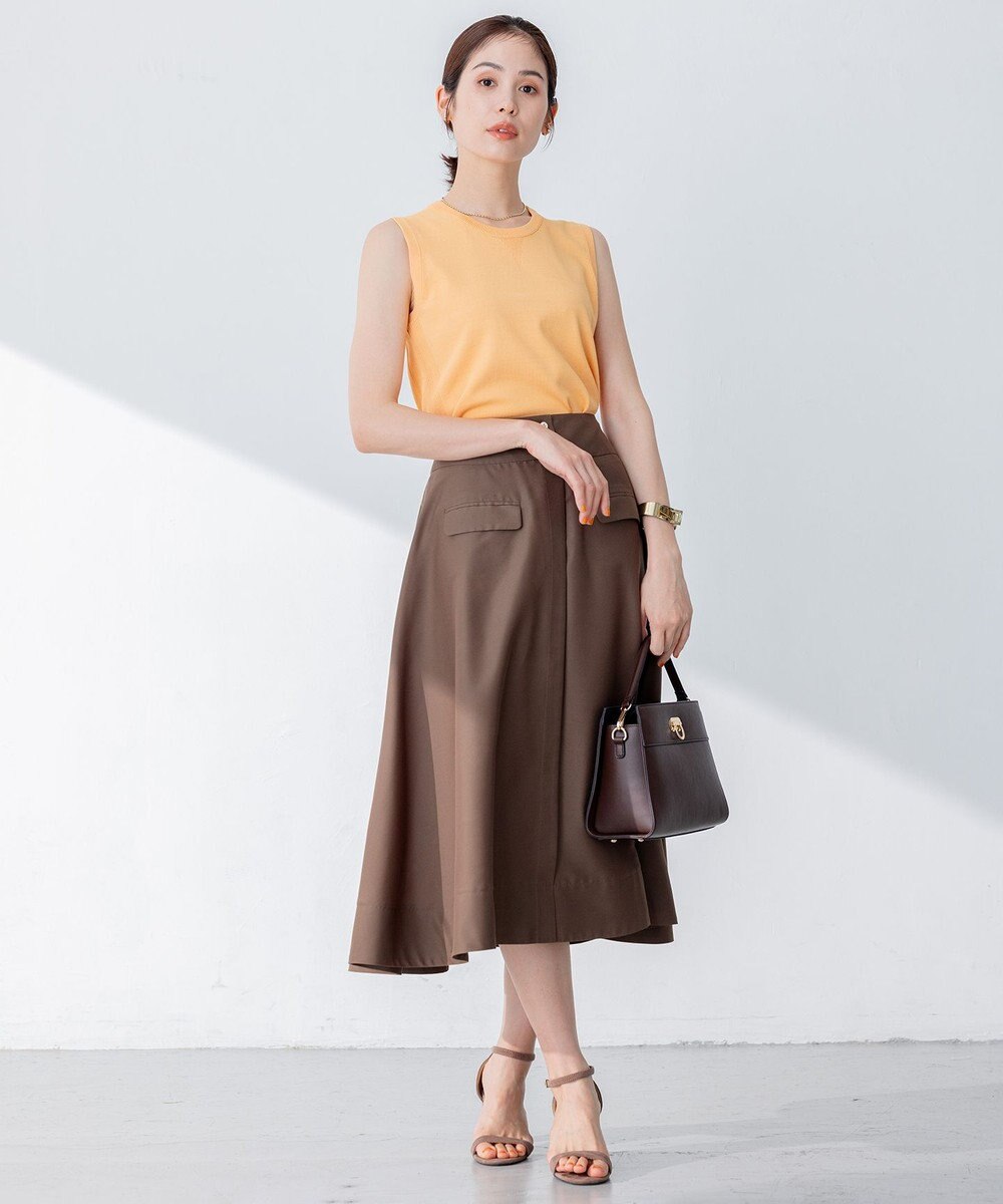 組曲 【洗える・アンサンブル対応】MINAノースリーブ ニット 