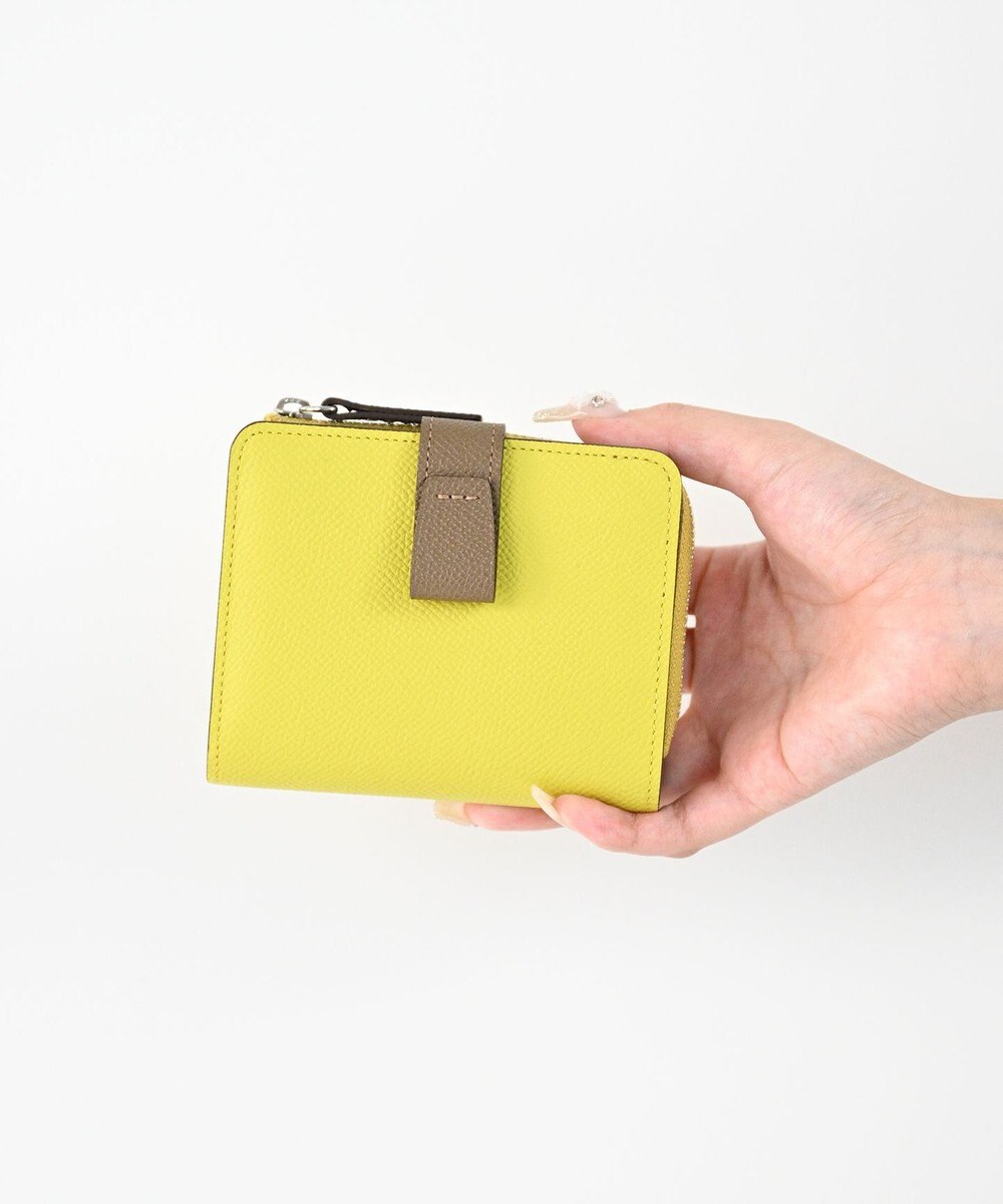 Atelier nuu 日本製 noble L字ファスナー二つ折りウォレット 