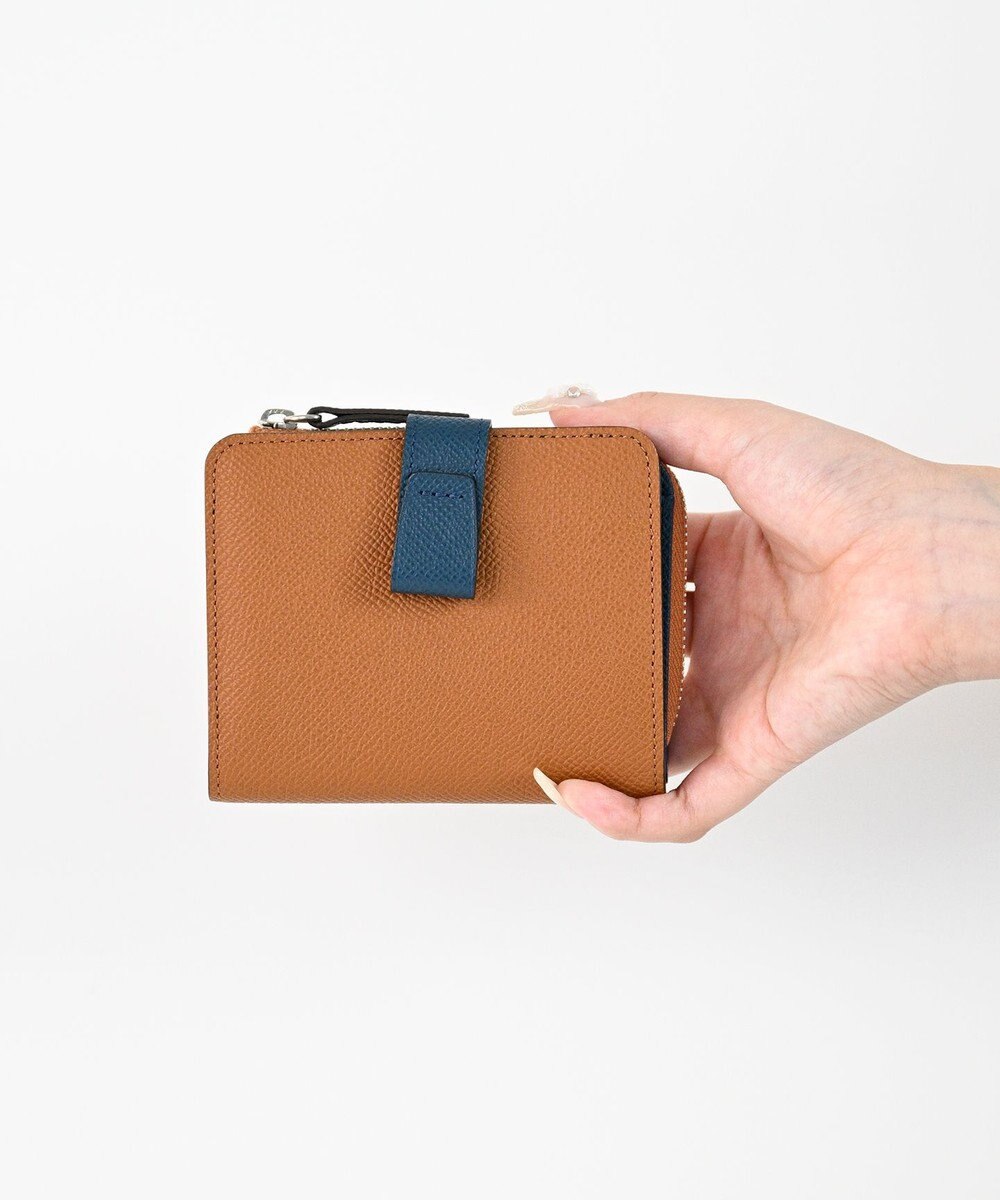 Atelier nuu 日本製 noble L字ファスナー二つ折りウォレット 