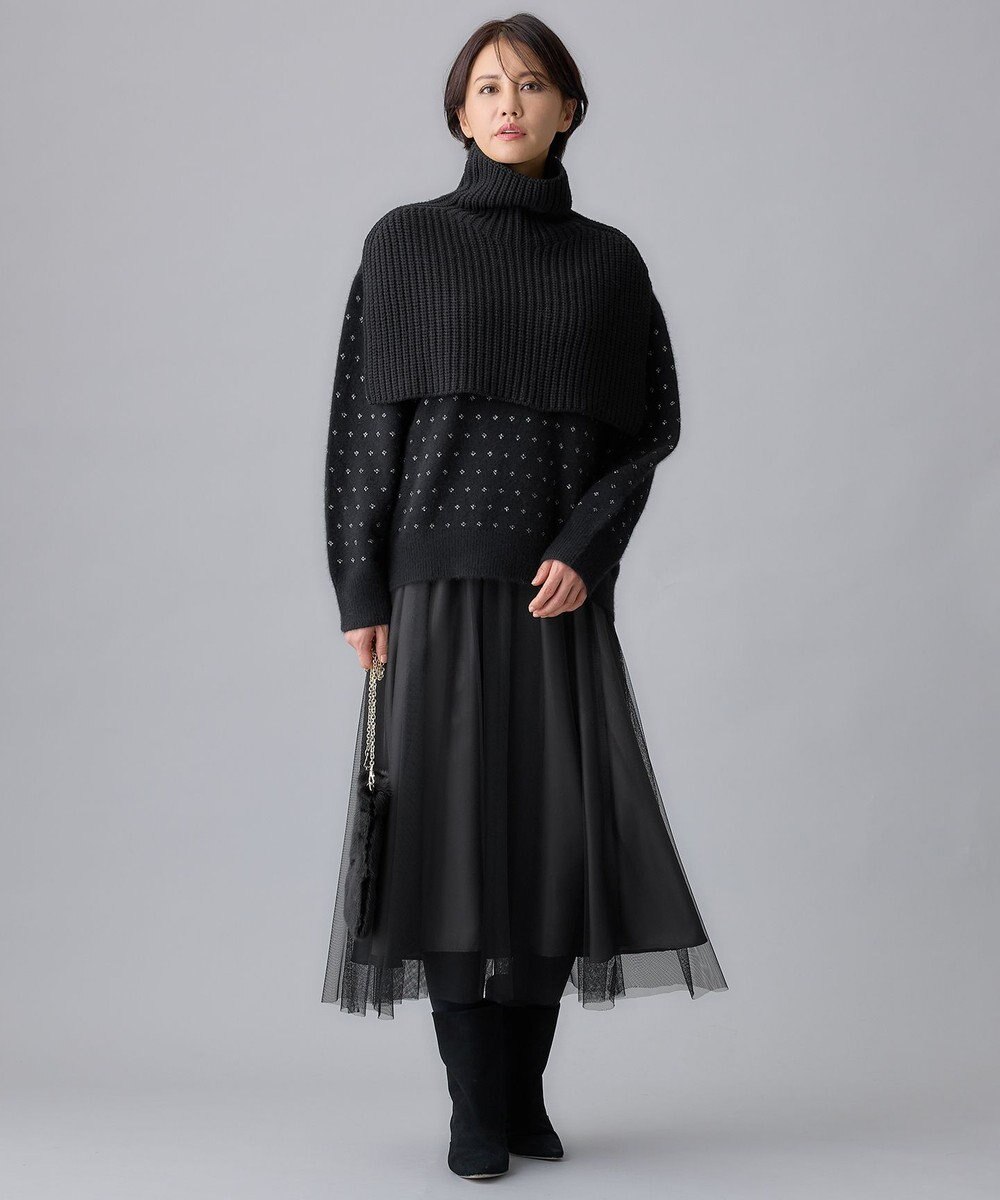 自由区 【洗える】ウールブレンドバルキー ネックウォーマー 