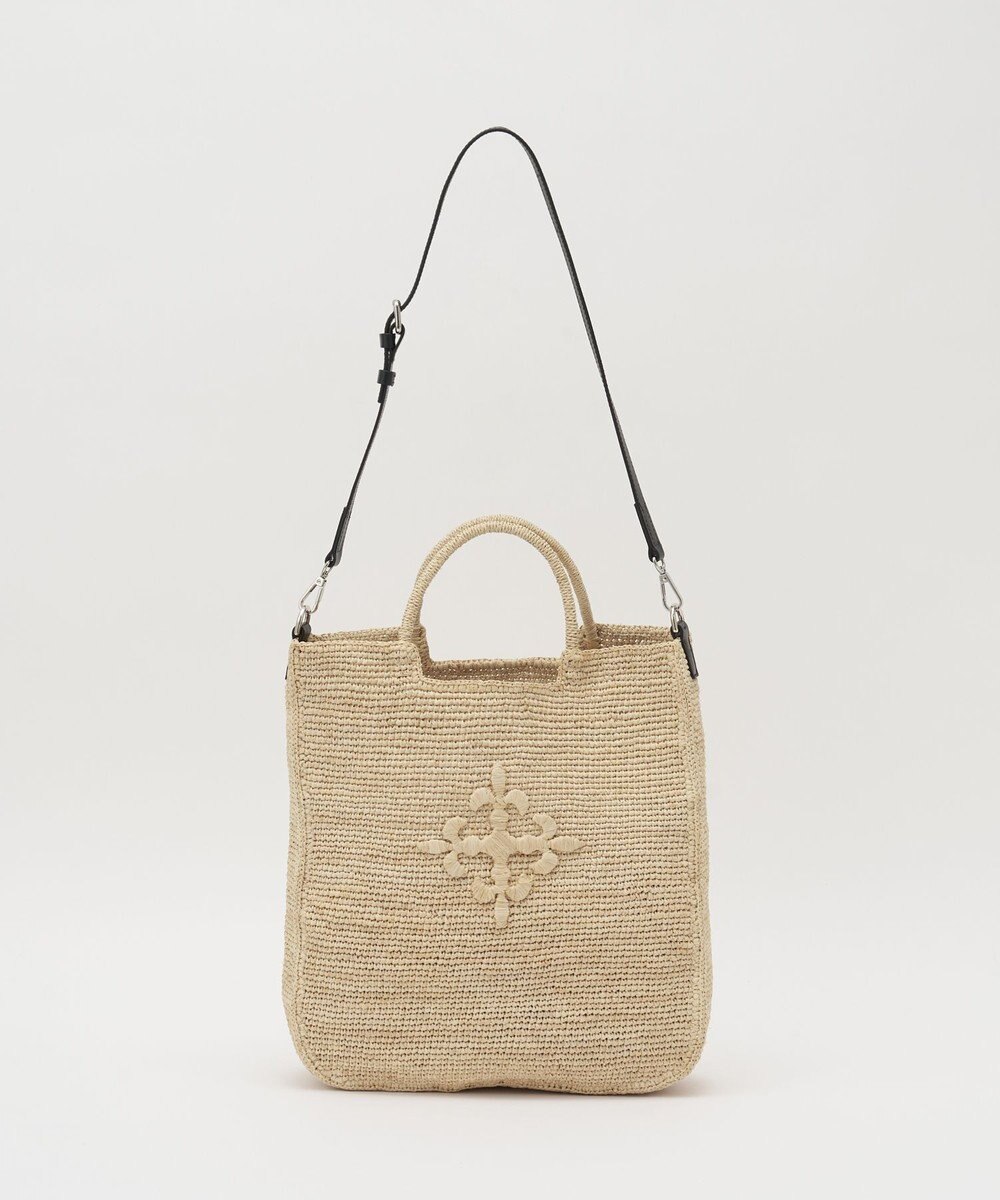 russet 《かごバッグ》インドラフィア2WAYトートバッグ(TI-368) 