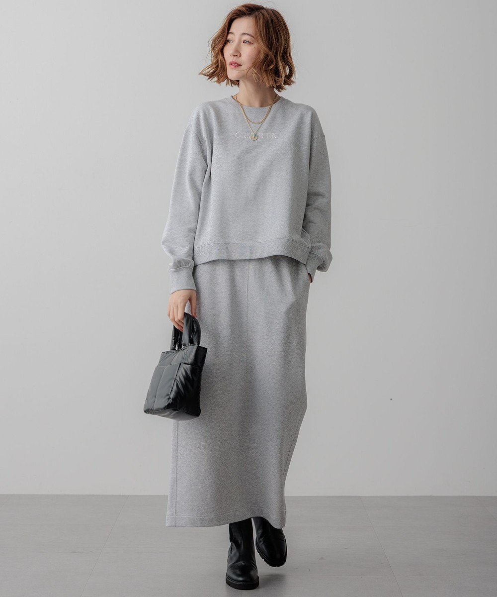 23区 S 【一部店舗限定/洗える】クリアコットンテリーセットアップ スカート 