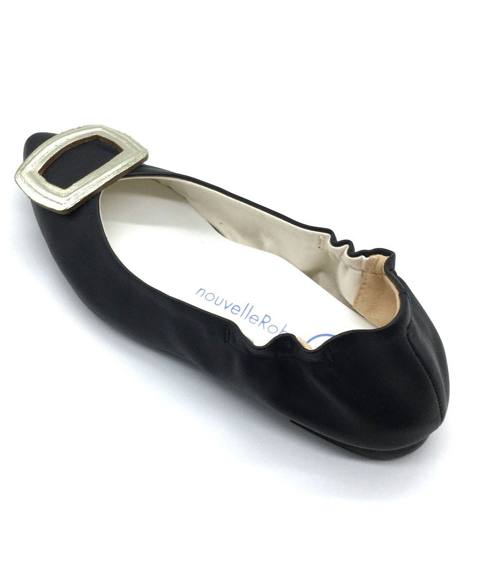 nouvelleRobe Oū 【本革・高反発】Buckle Ornament ポインテッドトゥ パンプス 