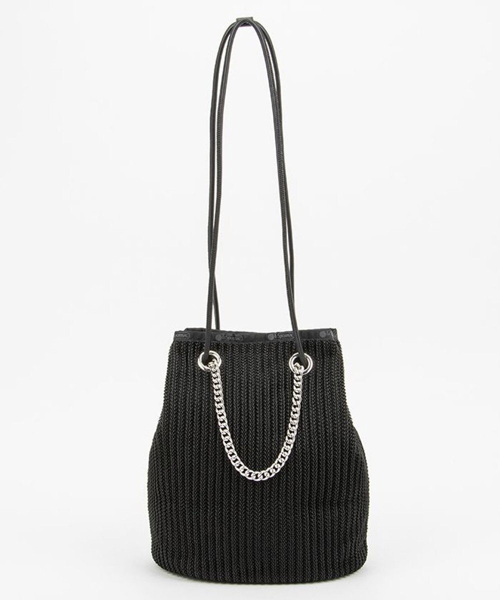 LeSportsac CHAIN CROCHET MED BUCKET/ブラッククロシェ 