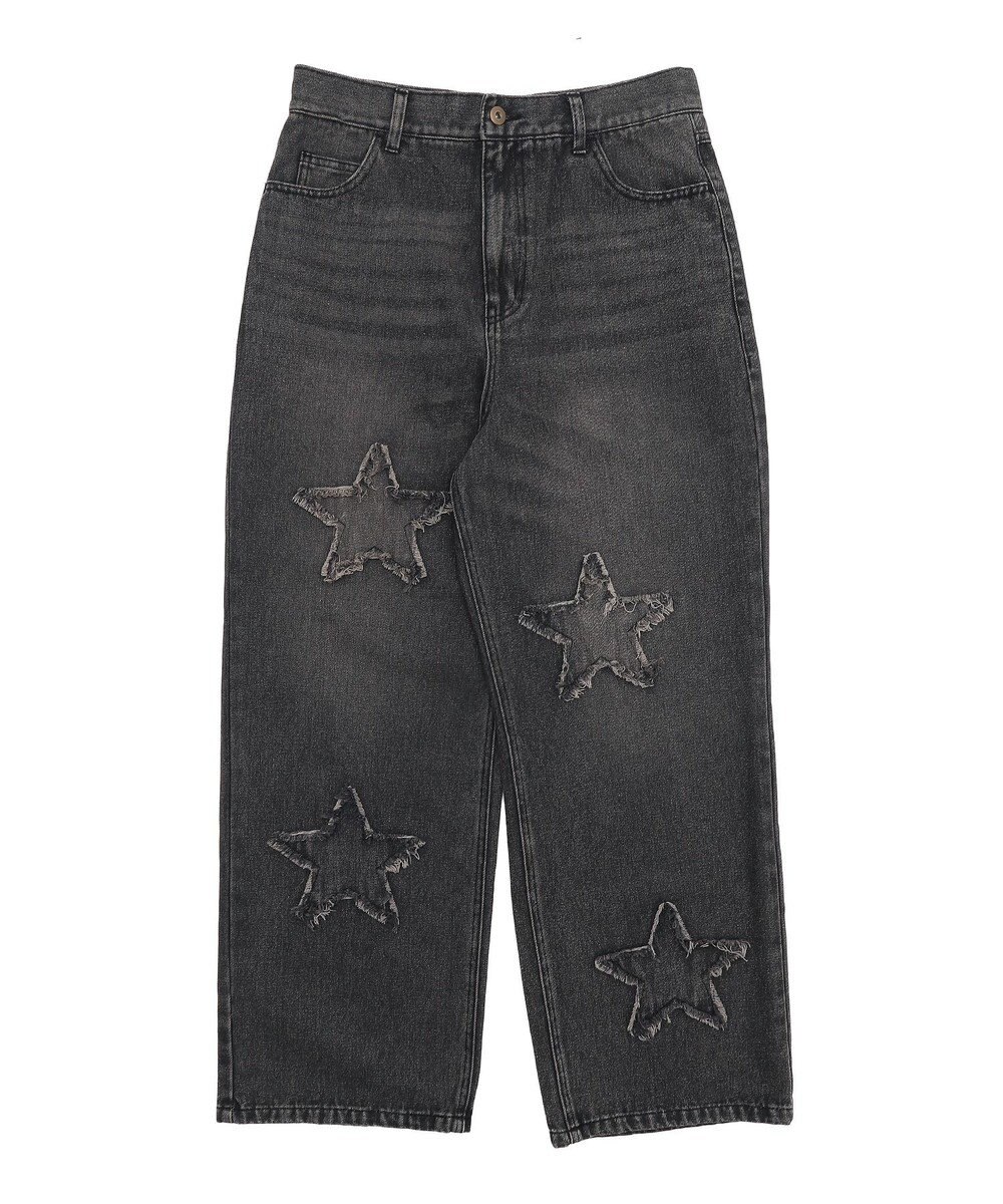 WEGO スターモチーフオーバーダイバギーパンツ 