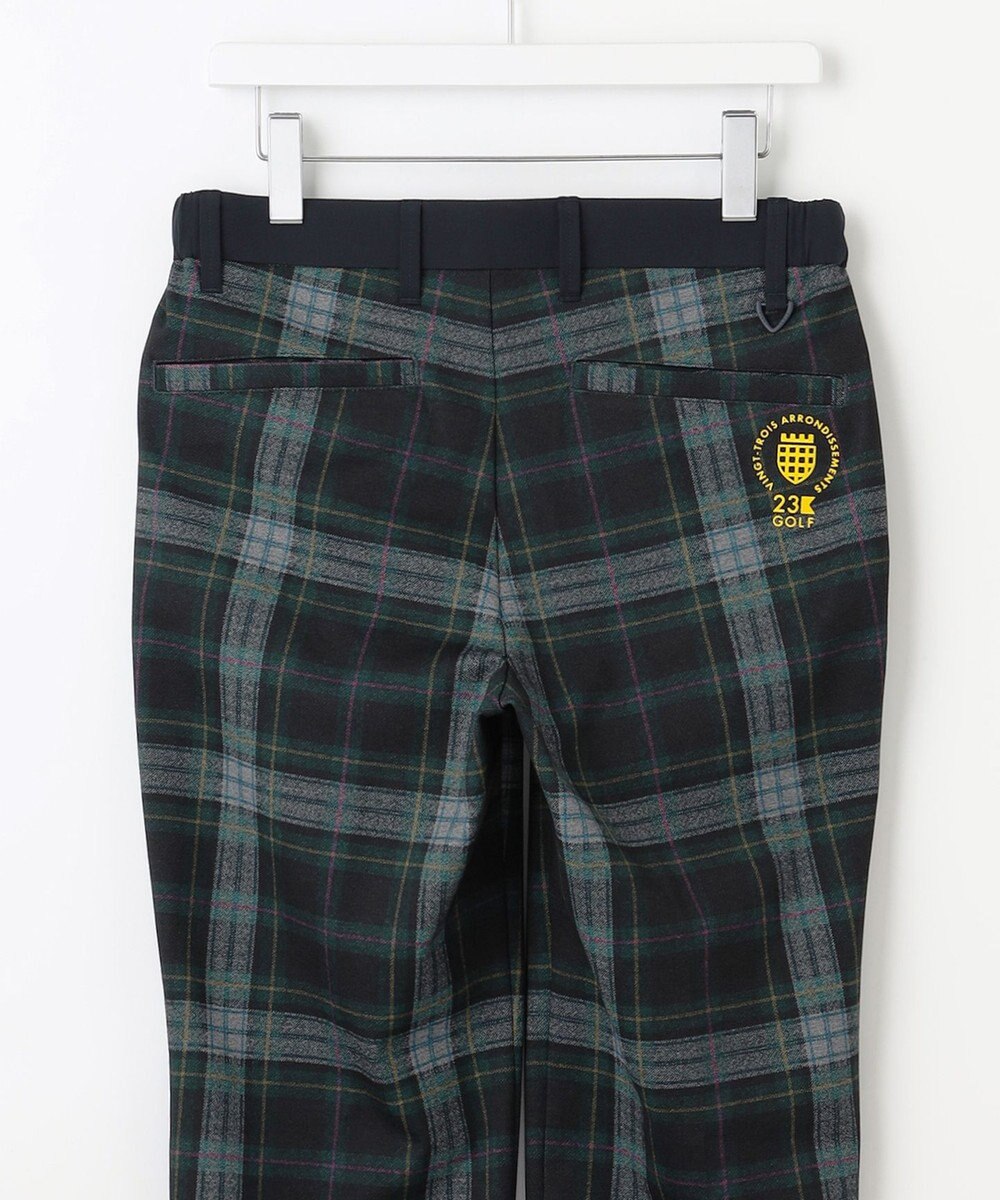23区GOLF 【MEN】【ストレッチ】チェック柄プリント パンツ 