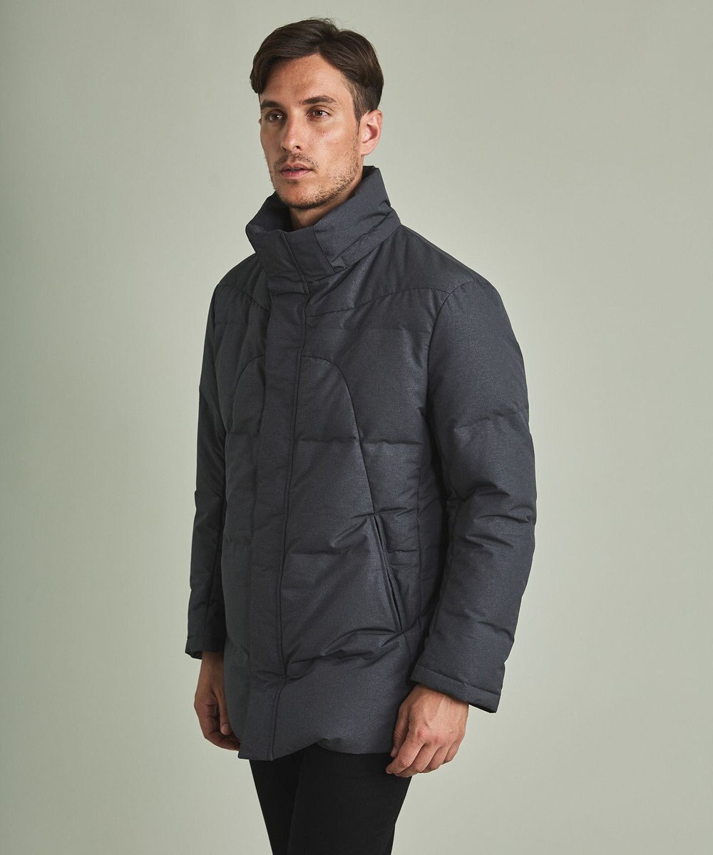 GOTAIRIKU 【仕事で着用可】MINOTECH メランジラミネート ダウンコート(23年モデル) 