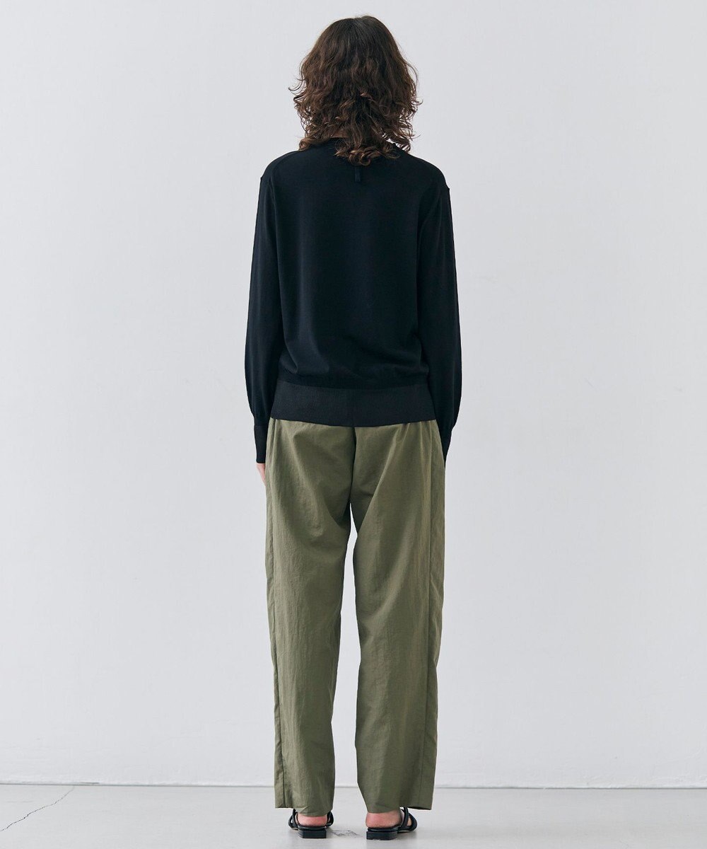 BEIGE， 【洗える】JULIE / シルク混クルーネックシアートップス 