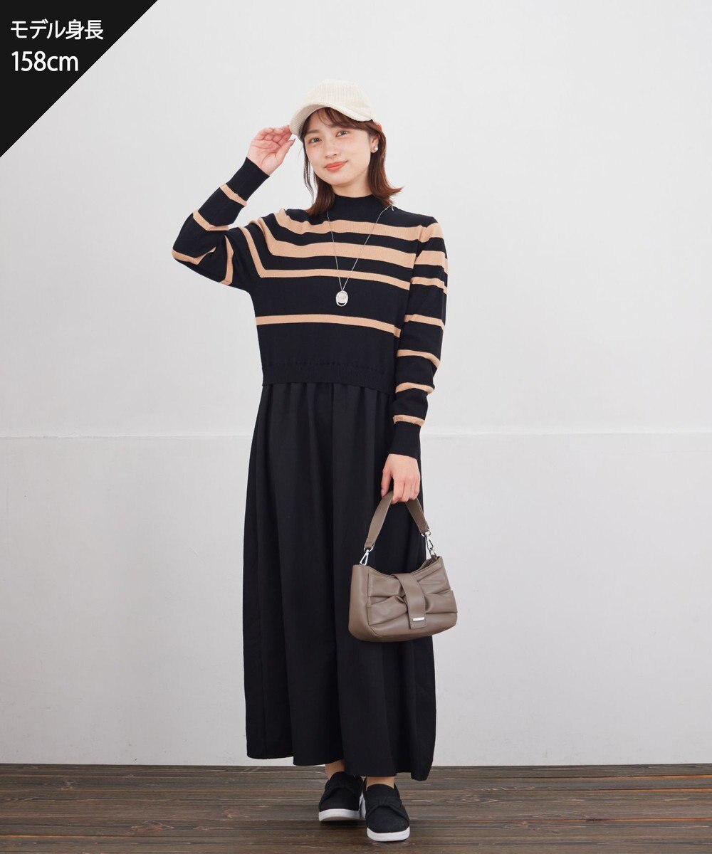 Tiaclasse ニットドッキングワンピース 