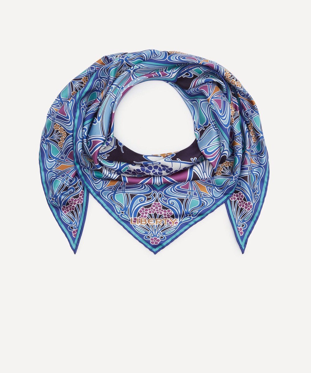 LIBERTY. アイアンシ トライアングル シルクスカーフ 100×140 