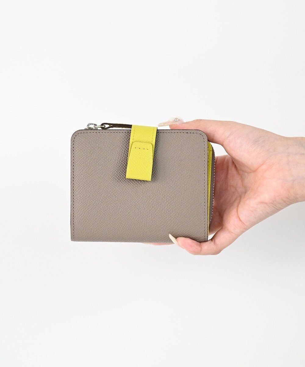 Atelier nuu 日本製 noble L字ファスナー二つ折りウォレット 