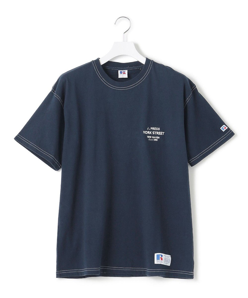 J.PRESS YORK STREET 【UNISEX】RUSSELL×YORK STREET ロゴTシャツ 