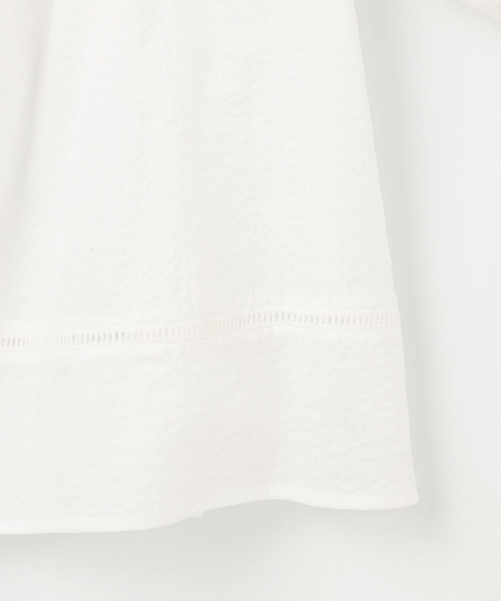 23区 【SLOW/一部店舗限定】コットンローンウェーブ ブラウス 