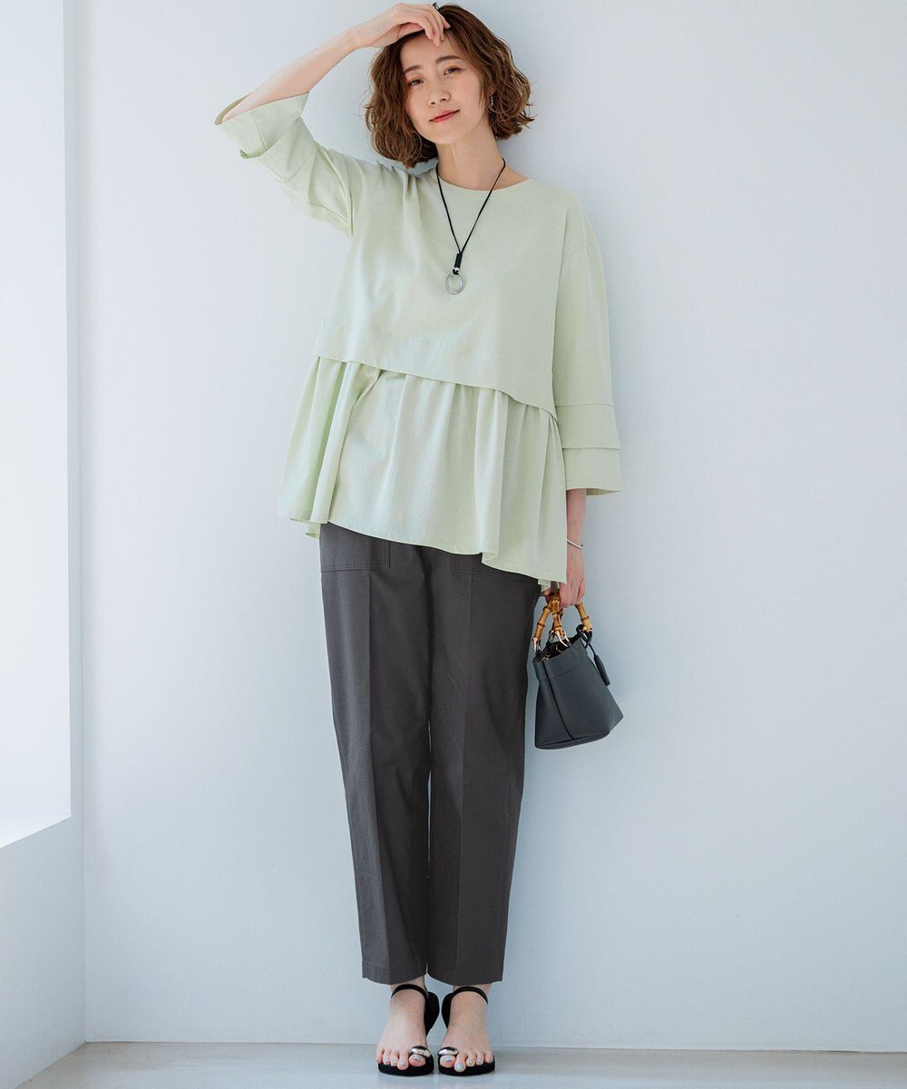 23区 【SLOW/好評につき新色追加】エフォートレス デザインTシャツ 