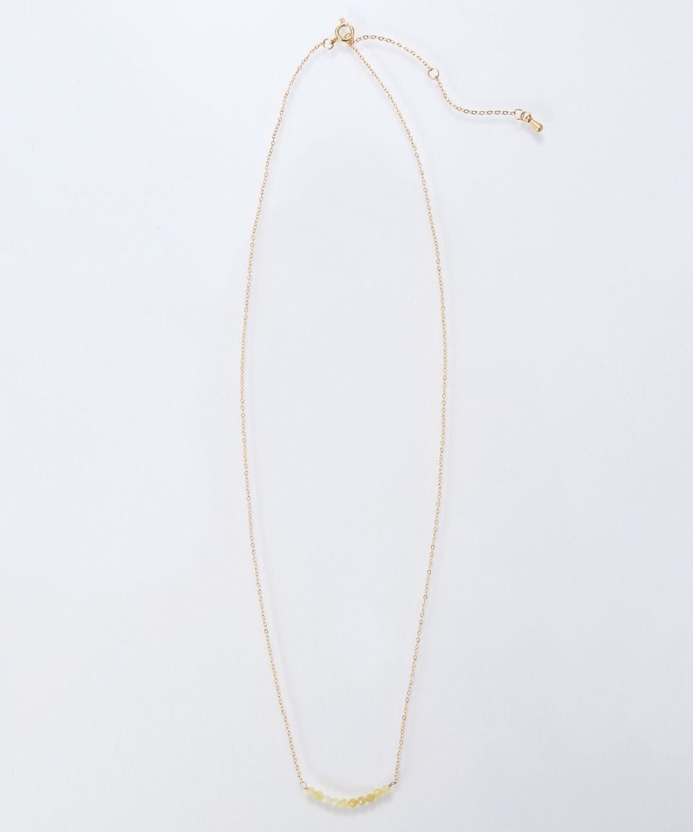 Phoebe 【金属アレルギー対応】サニージェムラインアーチネックレス/天然石/サージカルステンレス 