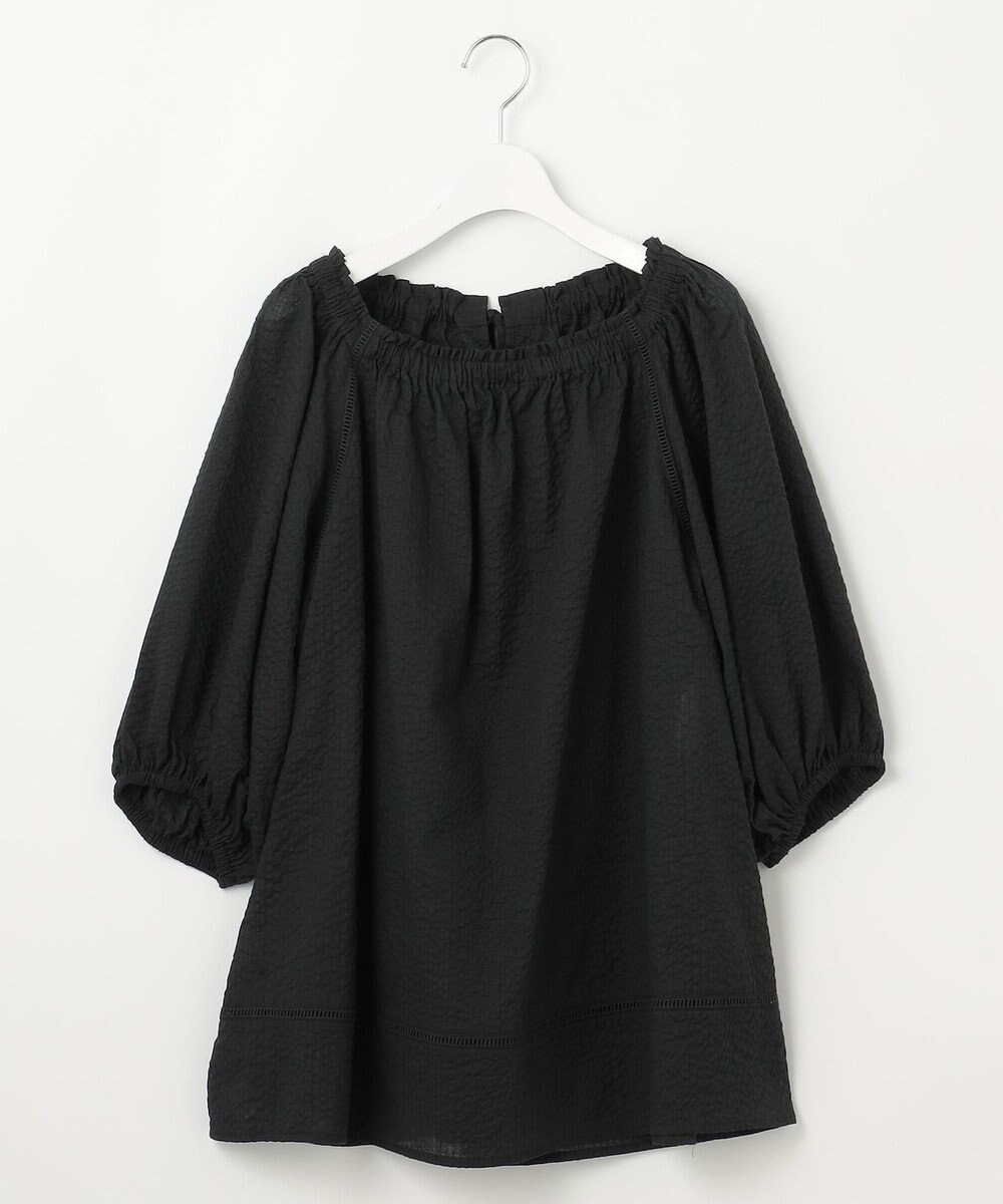 23区 【SLOW/一部店舗限定】コットンローンウェーブ ブラウス 