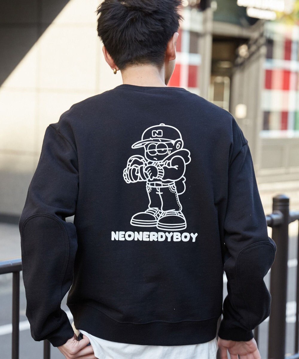 WEGO 【ユニセックス着用ITEM】THEBOYエルボーパッチクルーネックPO 