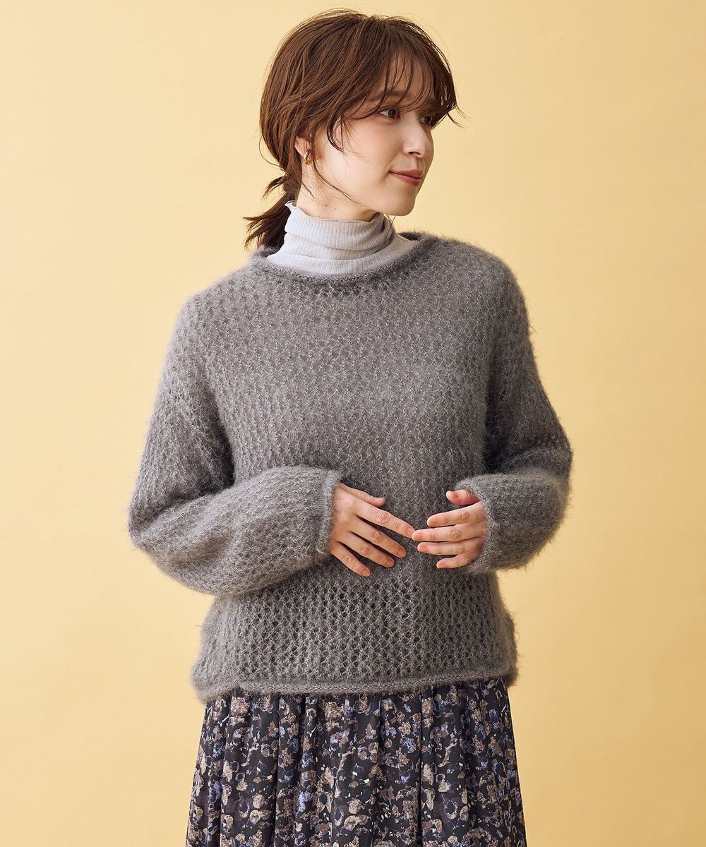 ANY レーシーネットニット 