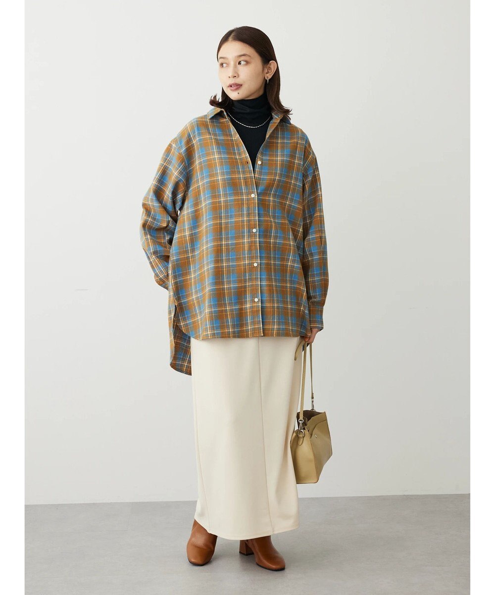 Green Parks ネルチェックシャツ 