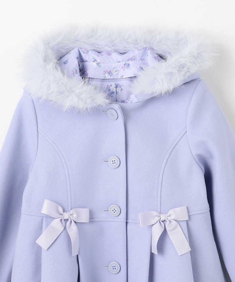 ANY KIDS 【フード取り外し可能】ウールライクコート 