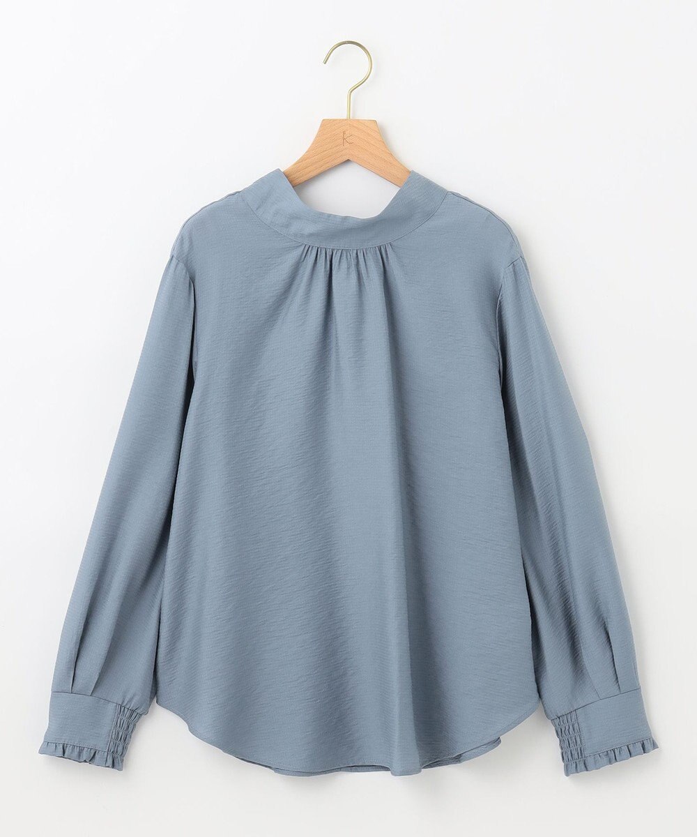 組曲 【セットアップ対応・前後着用可】ニュアンスシフォン ブラウス 