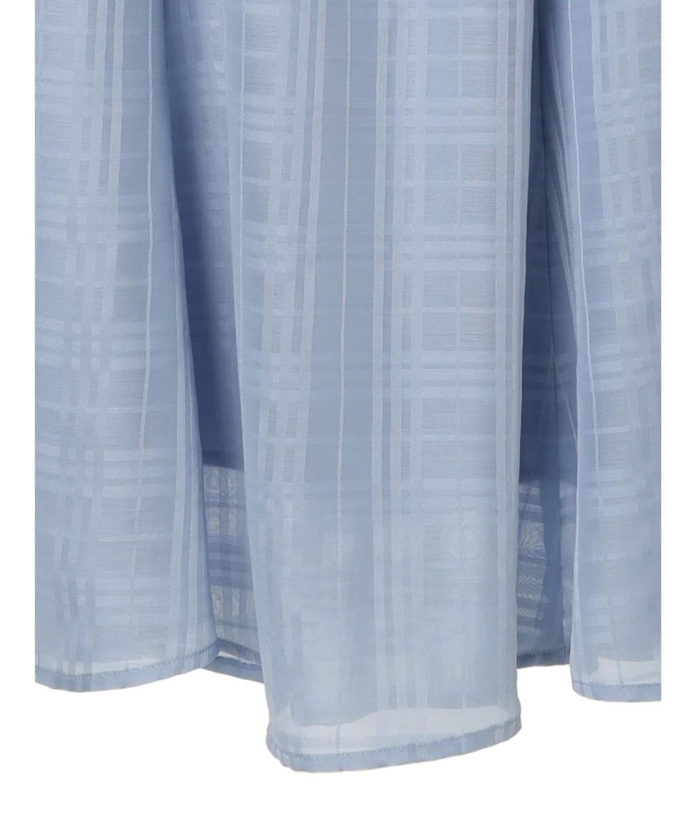 earth music&ecology シアーチェックフレアスカート 