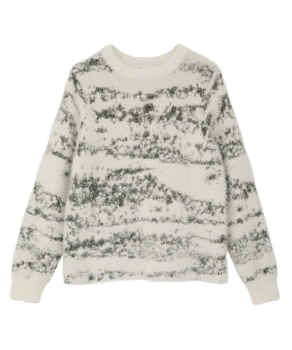 CRAFT STANDARD BOUTIQUE ニュアンス柄フェザーニットプルオーバー 