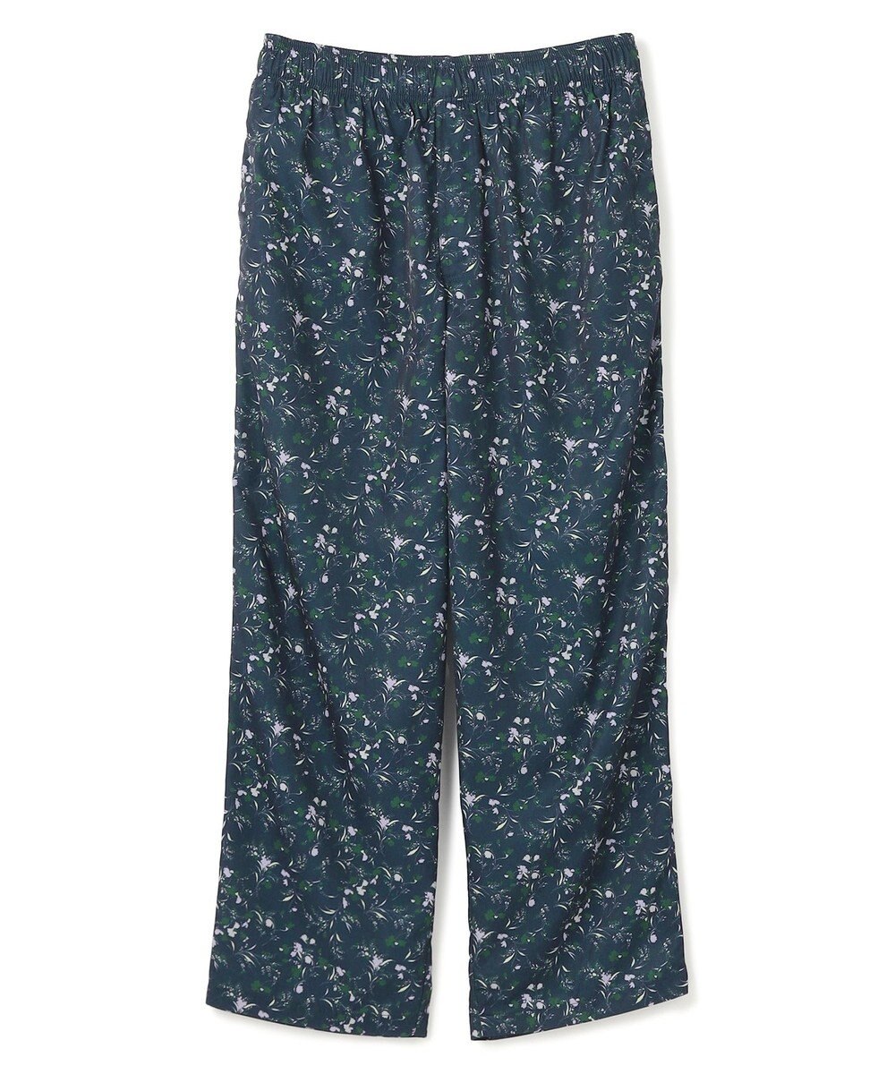 UNFILO MENS ボタニカルプリント イージーテーパードパンツ 