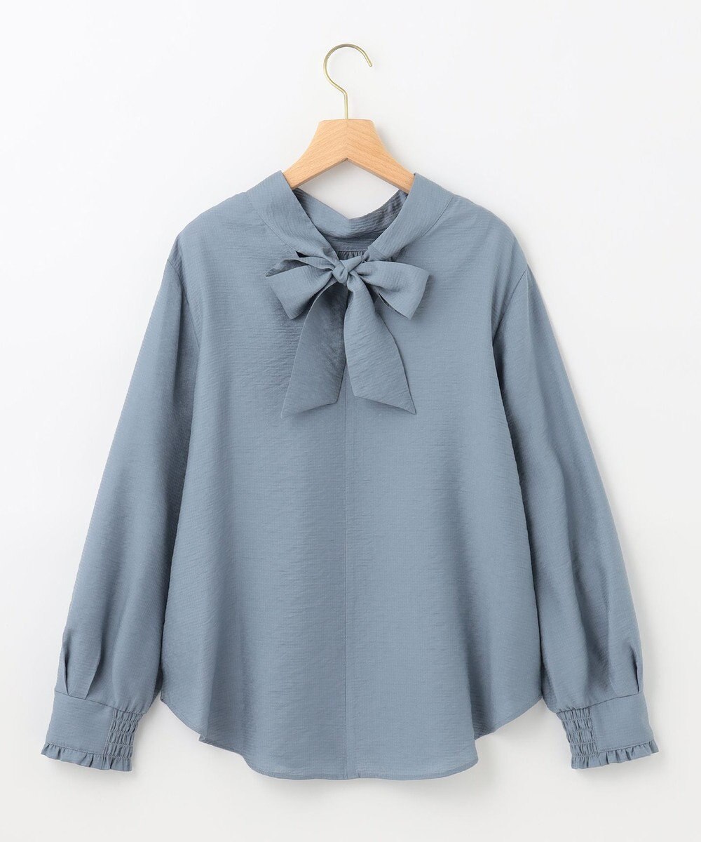 組曲 【セットアップ対応・前後着用可】ニュアンスシフォン ブラウス 