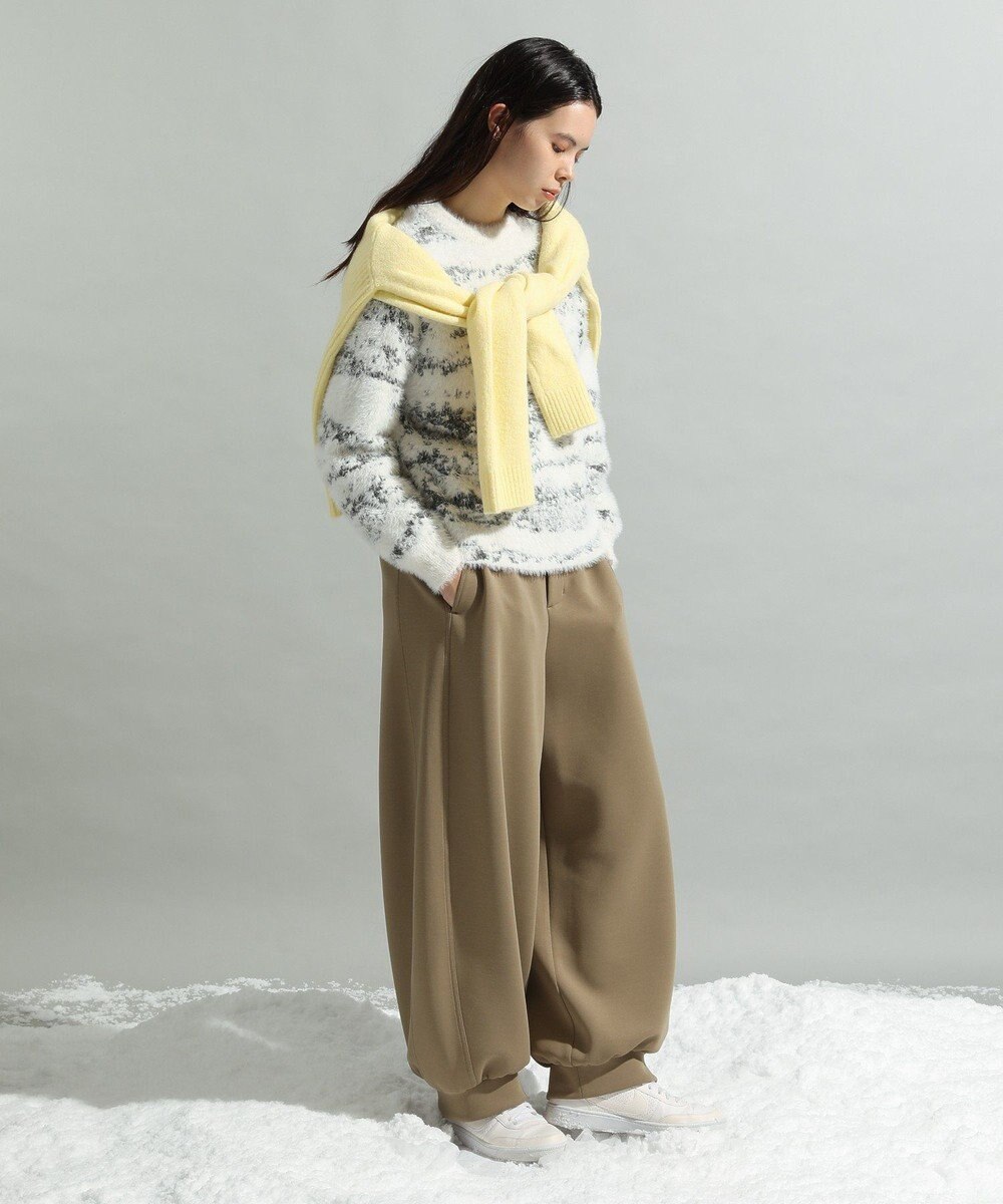 CRAFT STANDARD BOUTIQUE ニュアンス柄フェザーニットプルオーバー 