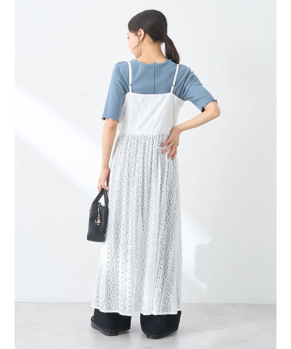 earth music&ecology フラワーレースキャミワンピース 