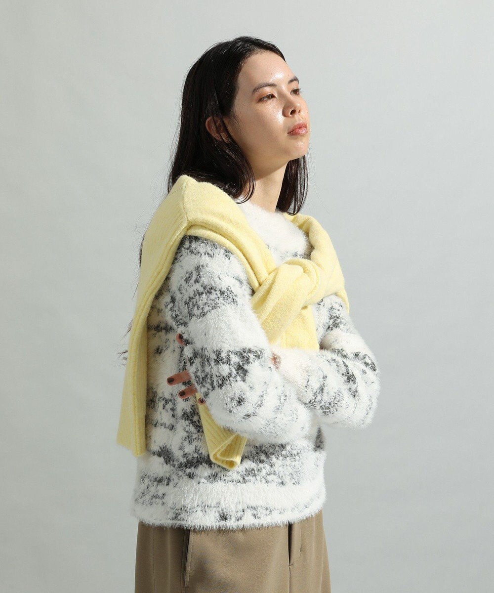 CRAFT STANDARD BOUTIQUE ニュアンス柄フェザーニットプルオーバー 