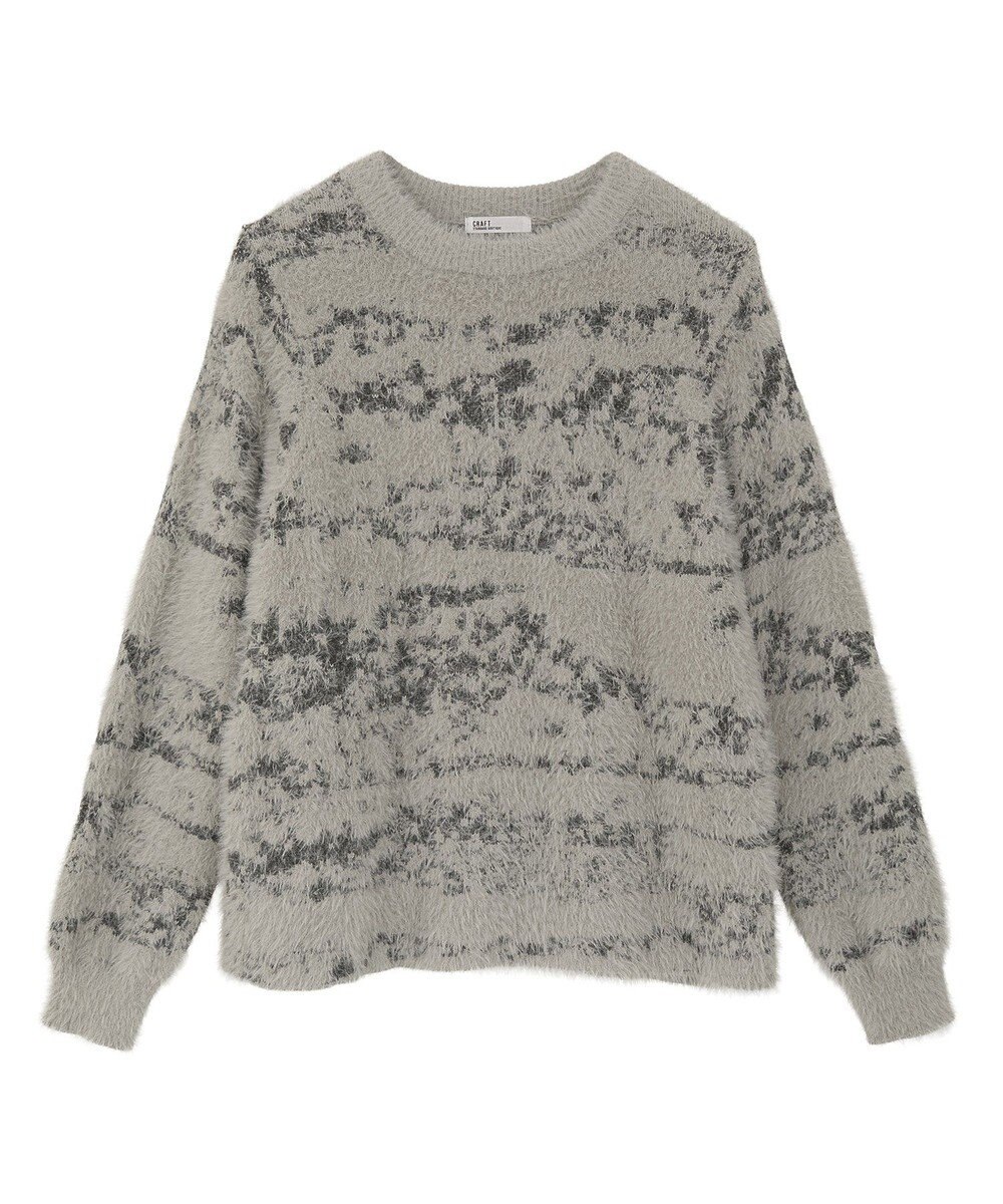 CRAFT STANDARD BOUTIQUE ニュアンス柄フェザーニットプルオーバー 