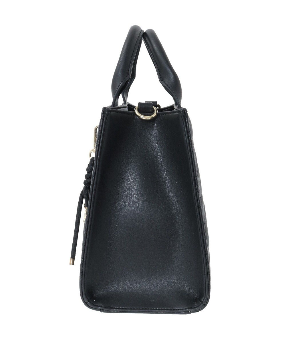 Maison de FLEUR チャーム付きリボンキルティングトートバッグ 