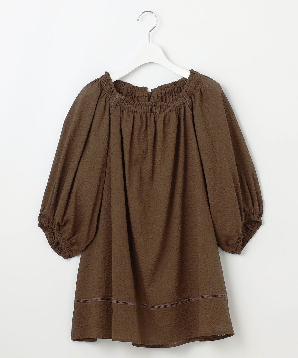 23区 【SLOW/一部店舗限定】コットンローンウェーブ ブラウス 