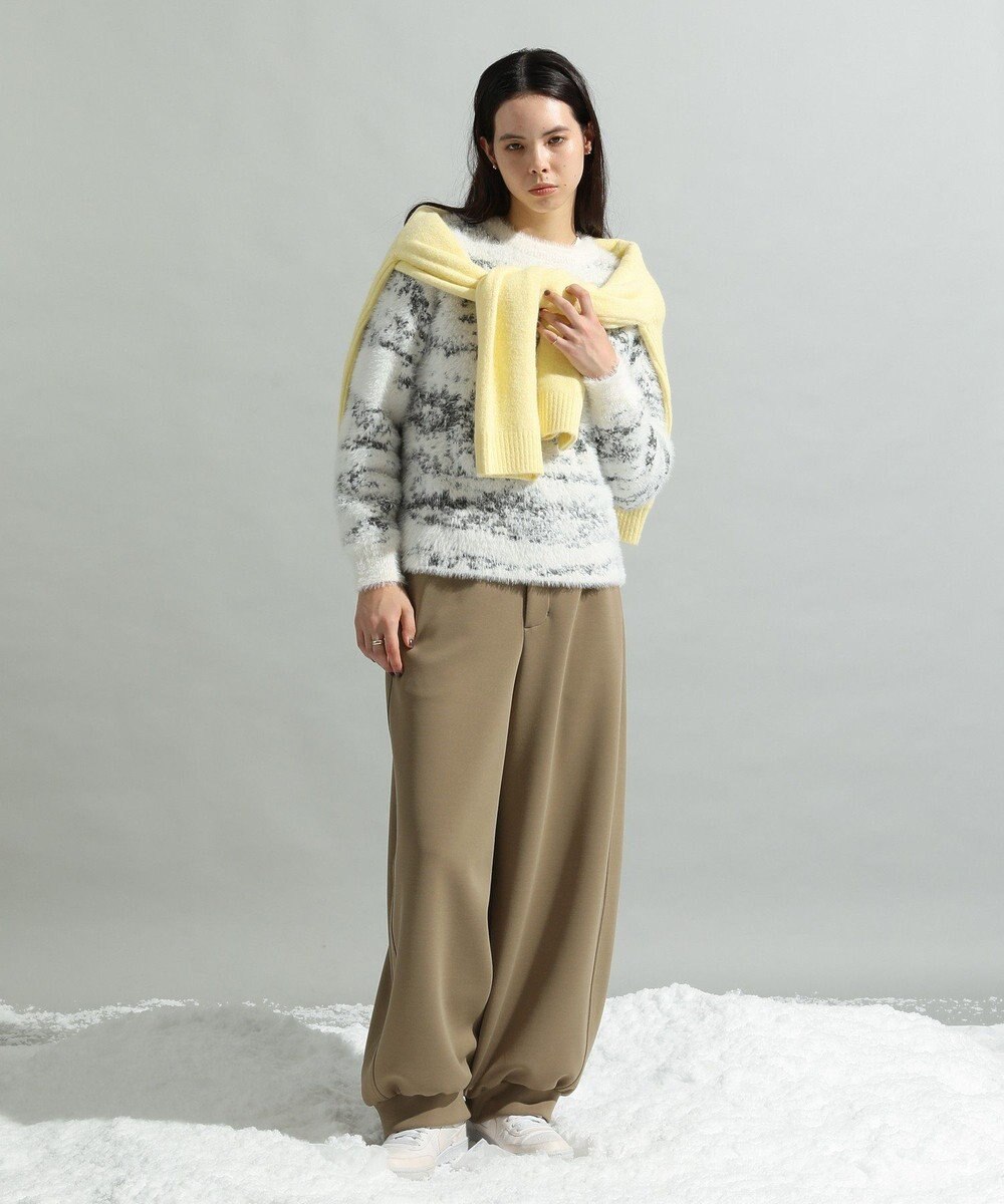 CRAFT STANDARD BOUTIQUE ニュアンス柄フェザーニットプルオーバー 