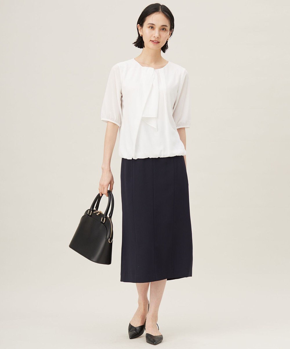 自由区 L 【セットアップ対応・接触冷感・UVケア・洗える】ライトストレッチ スカート 