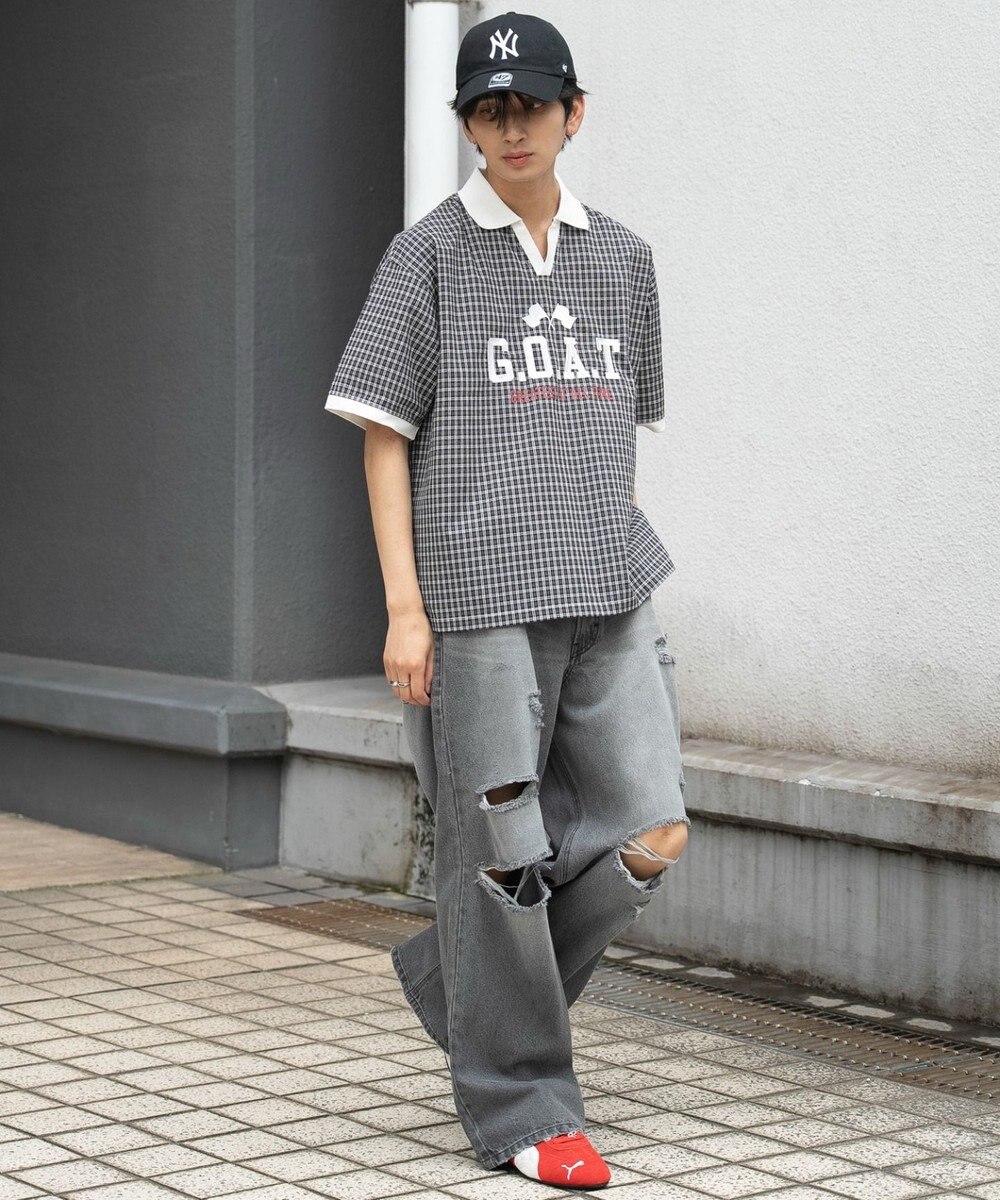 WEGO 【ユニセックス着用ITEM】チェックゲームシャツ 