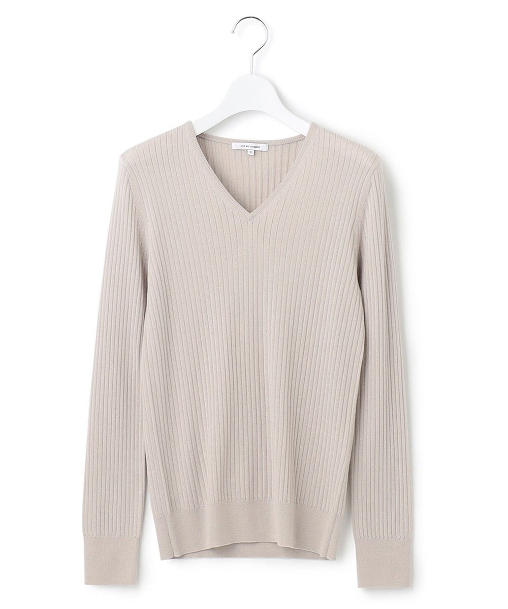 23区 【洗える】ウーステッドウール Vネック ニット 