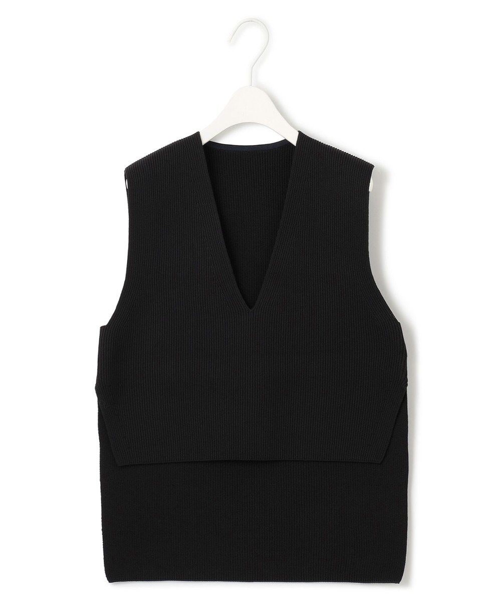 ICB 【洗える】リサイクルポリエステルハイゲージ  ニットベスト 