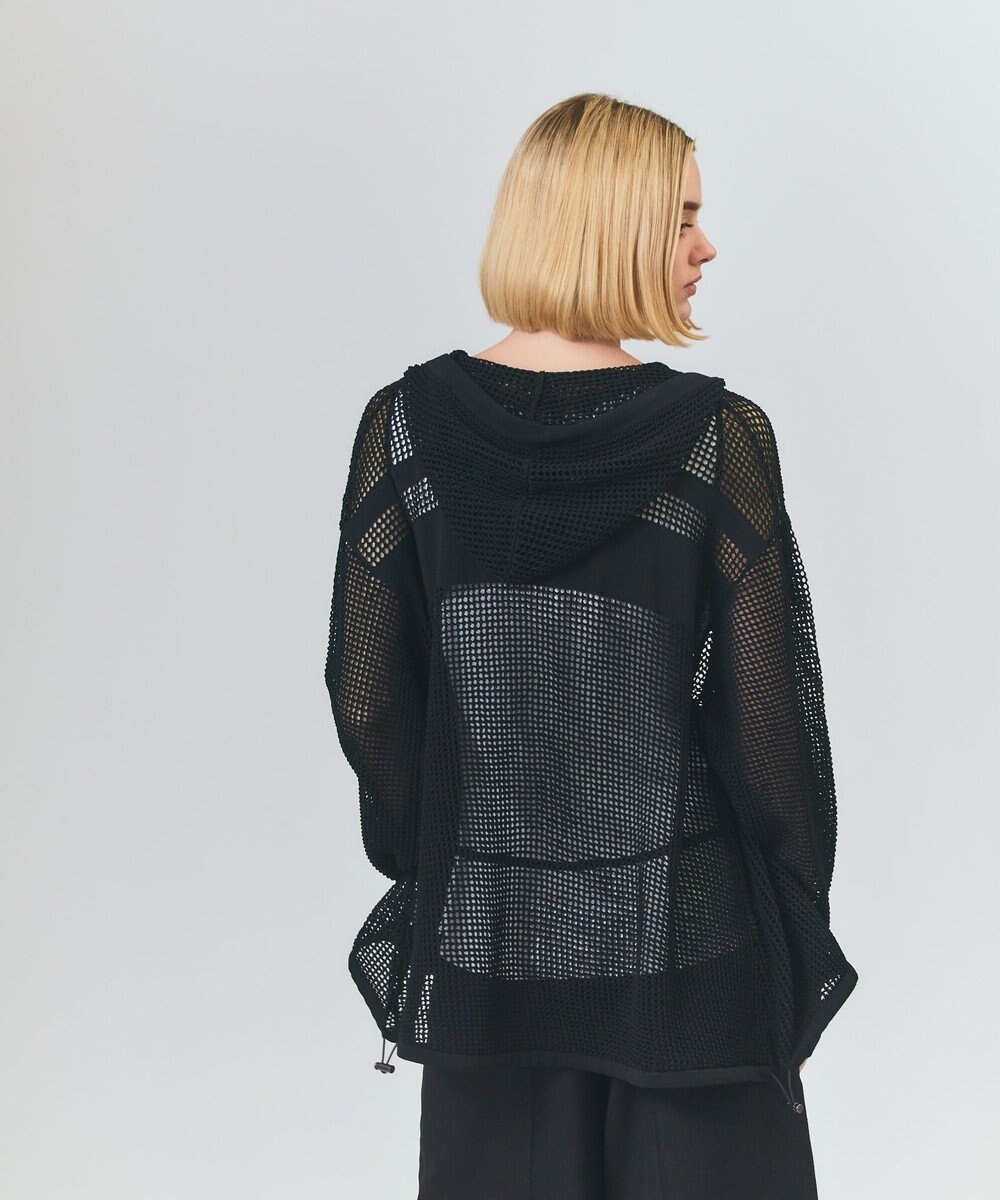 GRACE CONTINENTAL ボーダーメッシュフーディ 