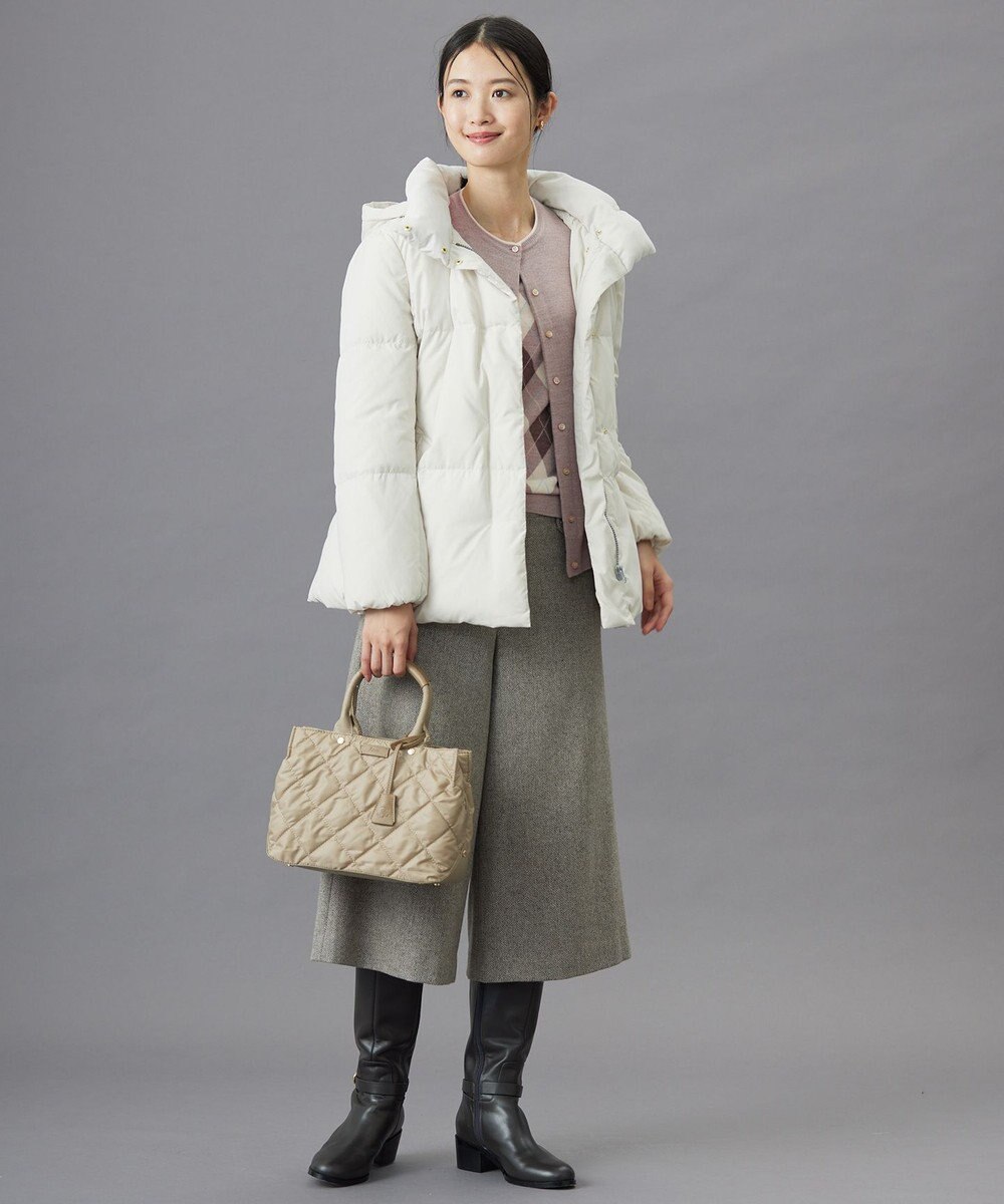 J.PRESS LADIES S 【WEB限定】ネップヘリンボーン ガウチョ パンツ 