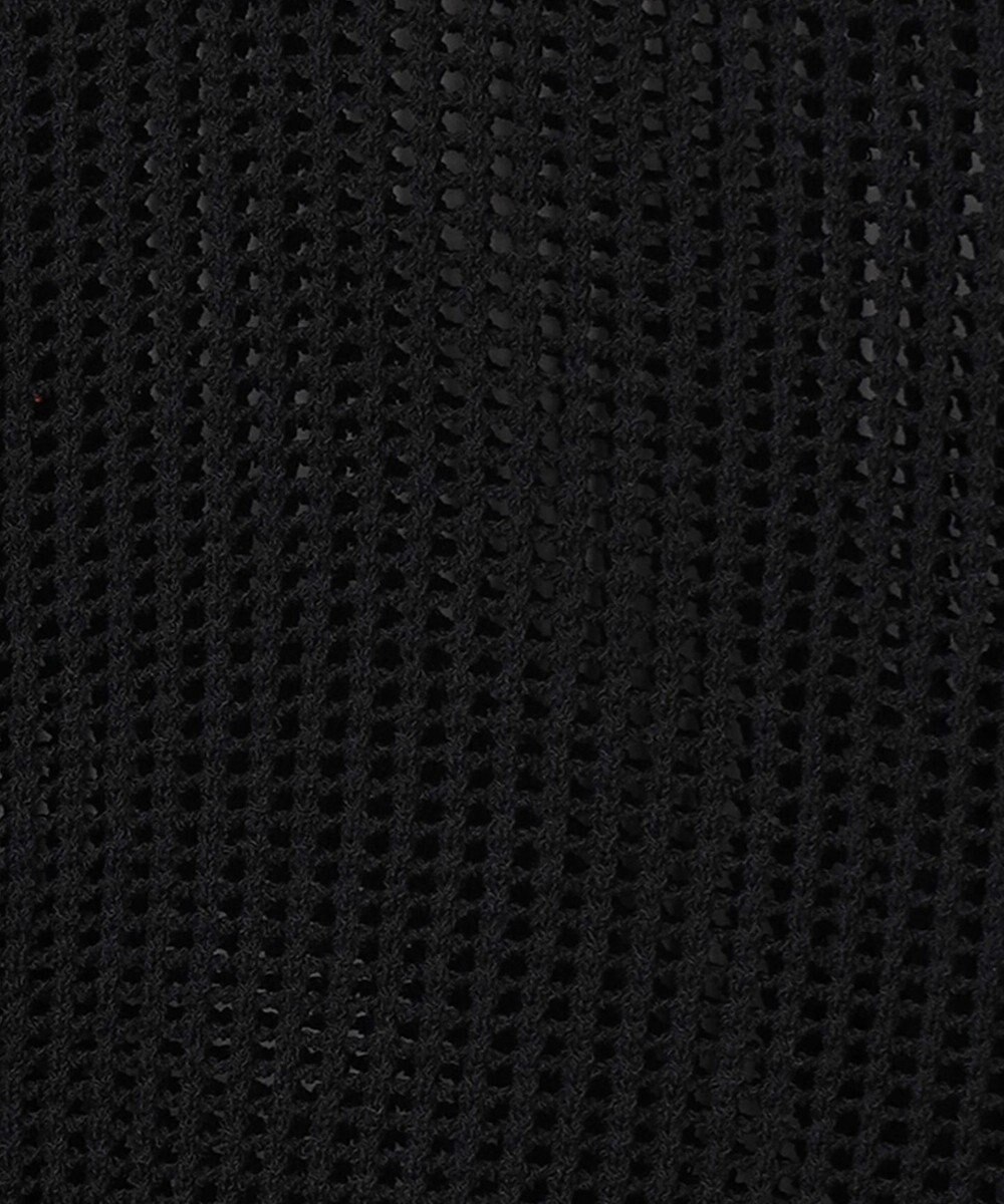 組曲 L 【先行予約・前後着用可】メッシュニット 七分袖カーディガン 